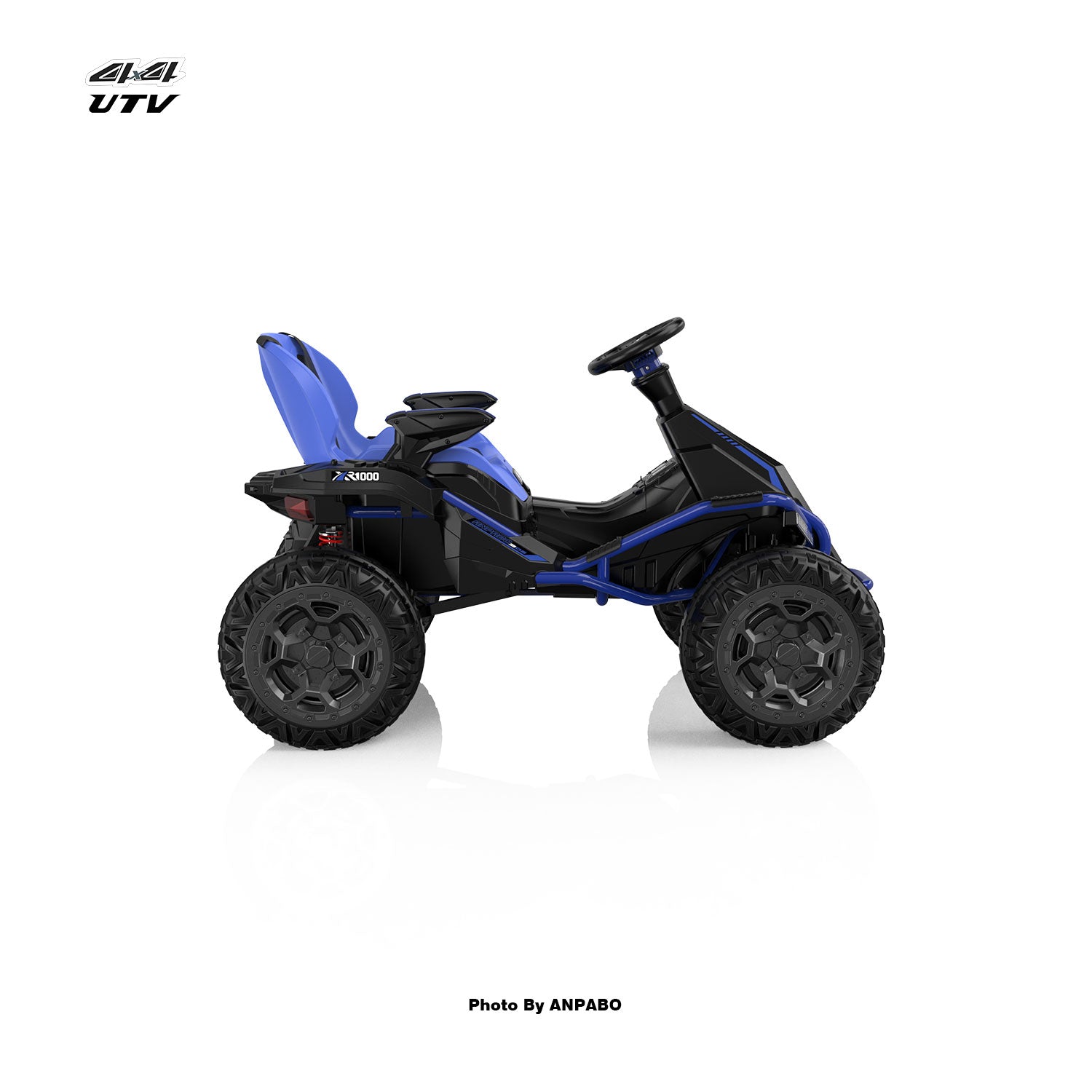 24V ANPABODirect Terrain Ride-On Buggy with Remote-blue