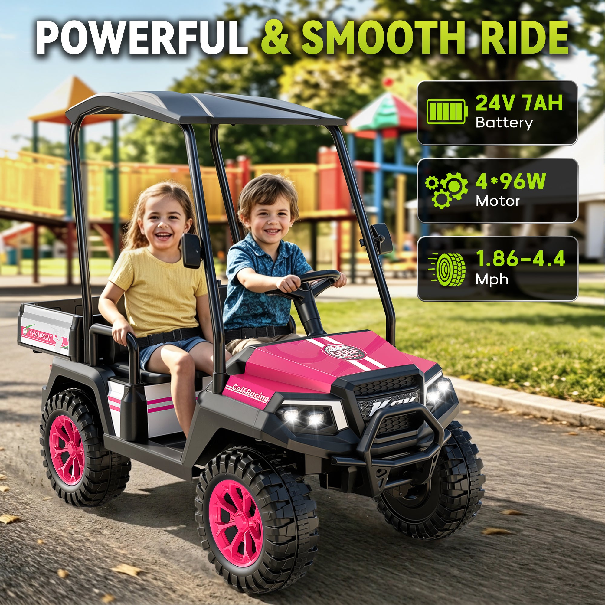 24V 4WD Ride-On Golf Cart