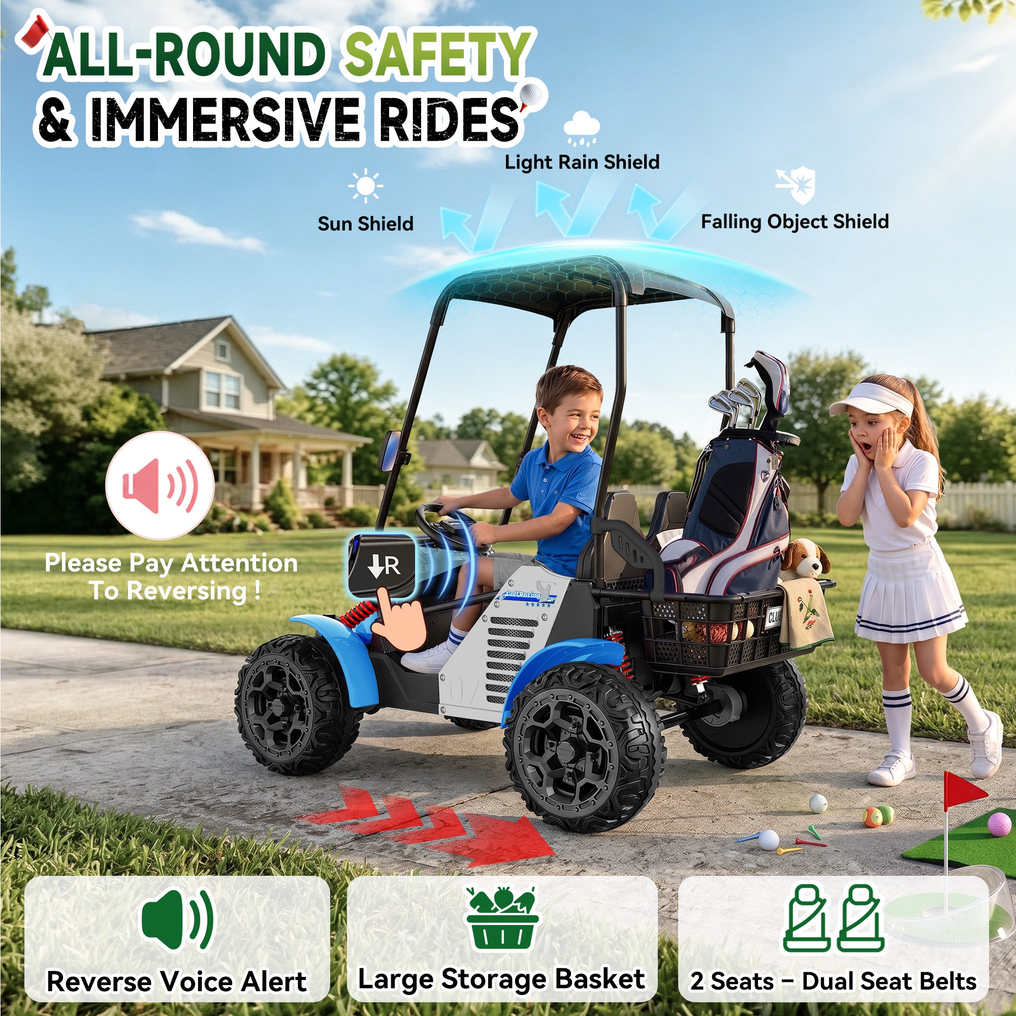 ANPABO G7 Birdie 24V 2-Seater Kids Golf Cart