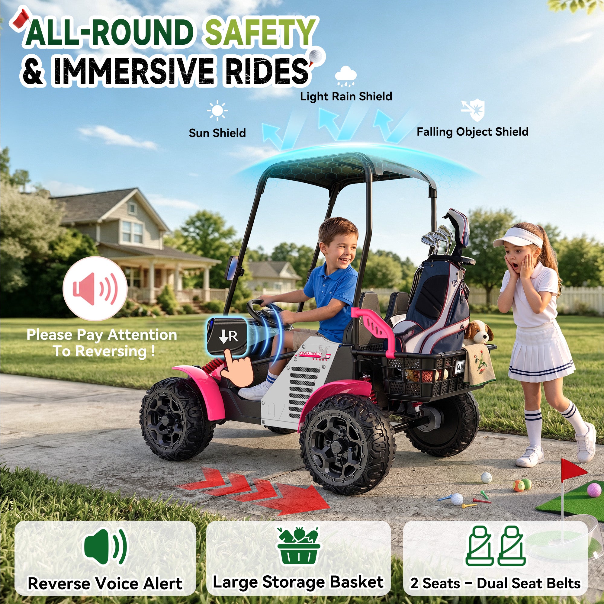ANPABO G7 Birdie 24V 2-Seater Kids Golf Cart