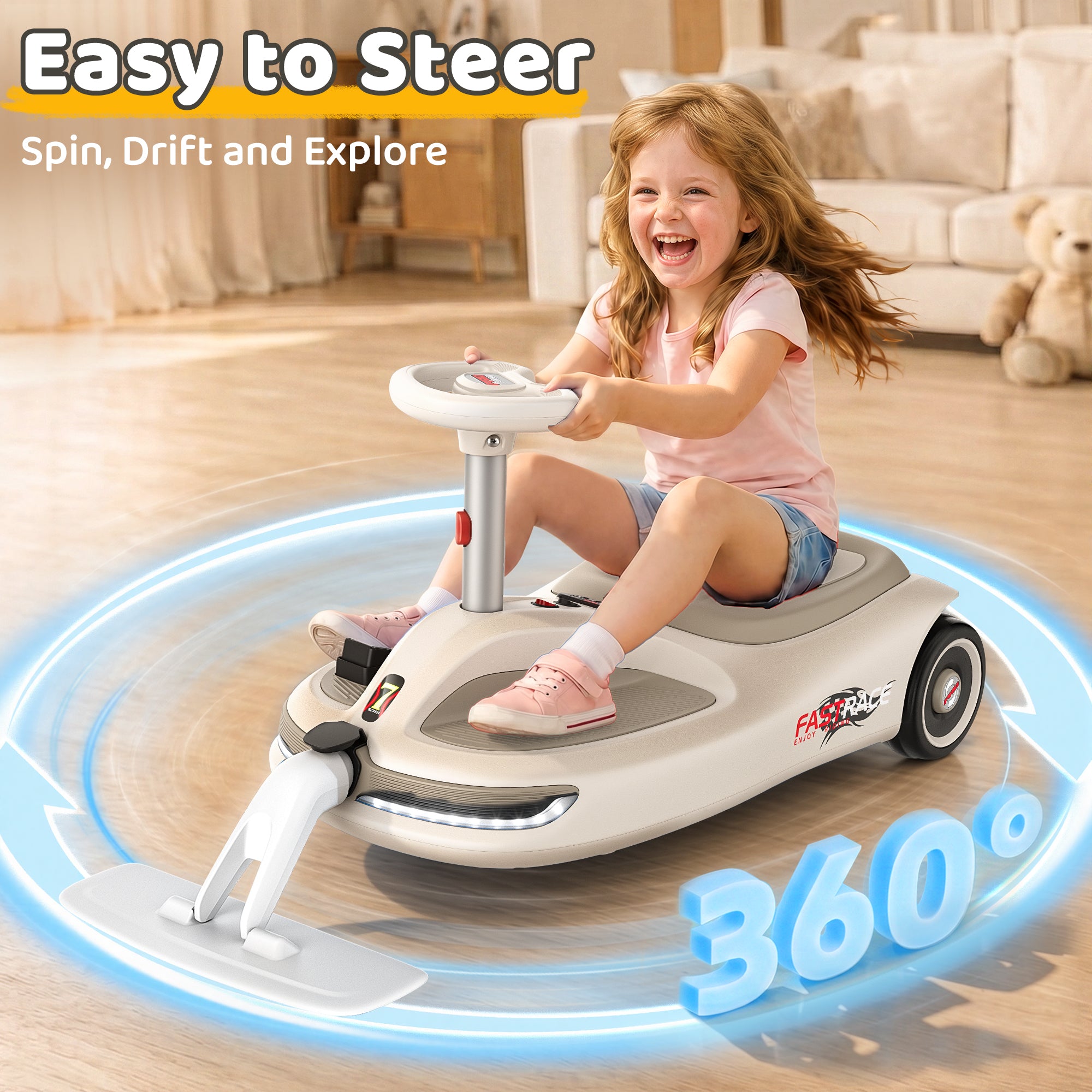12V Kid's electric cleaning car