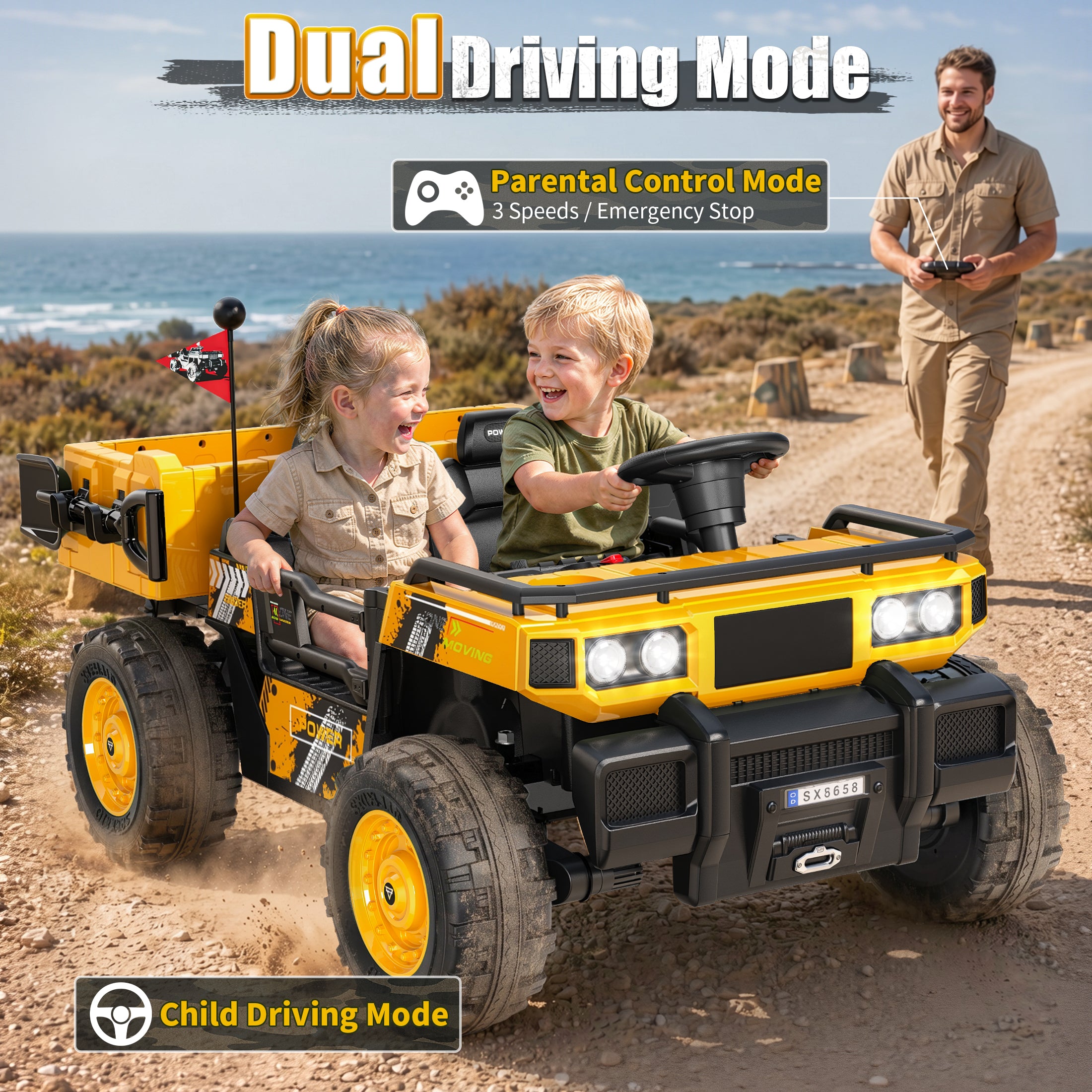 24V Kids Military Dumper