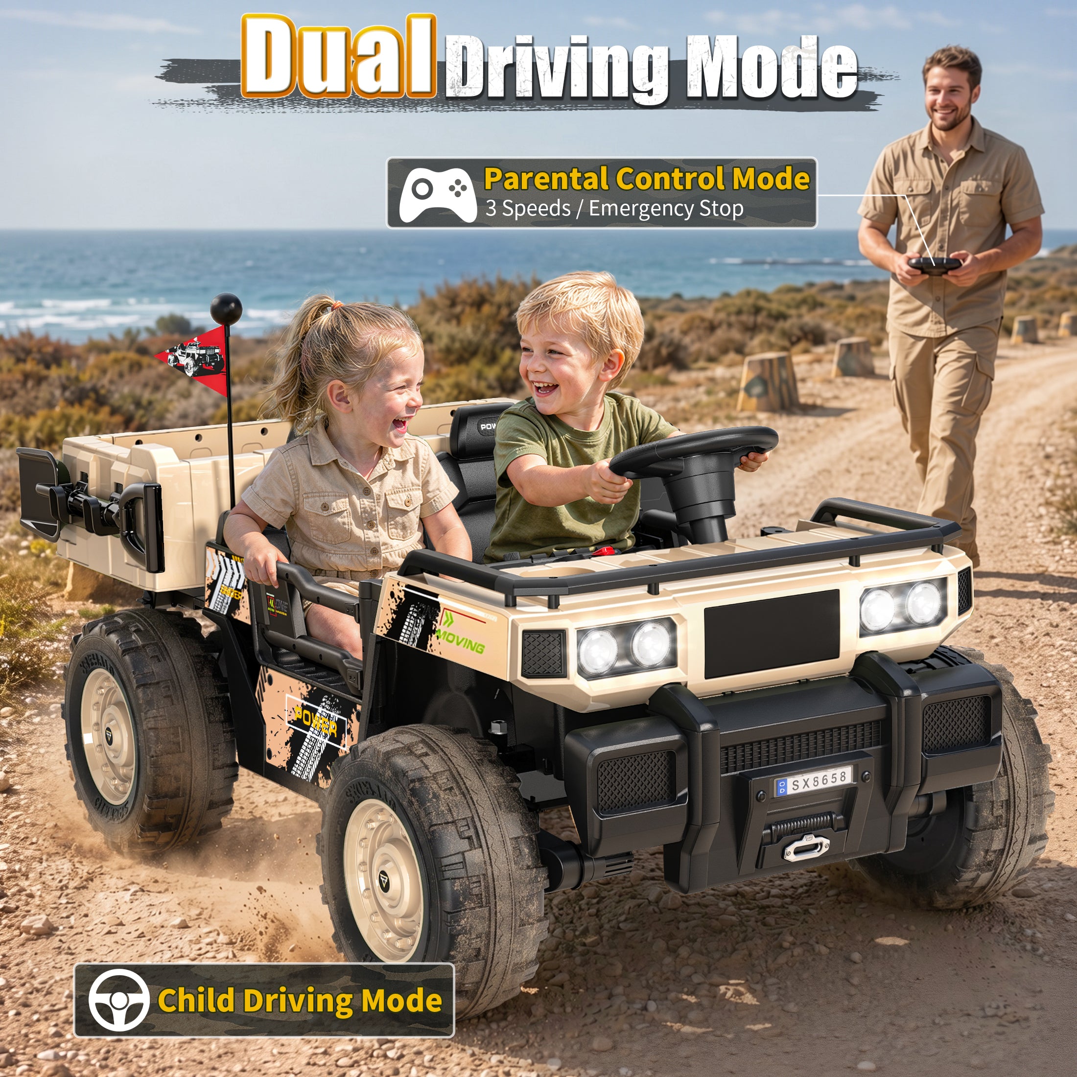 24V Kids Military Dumper