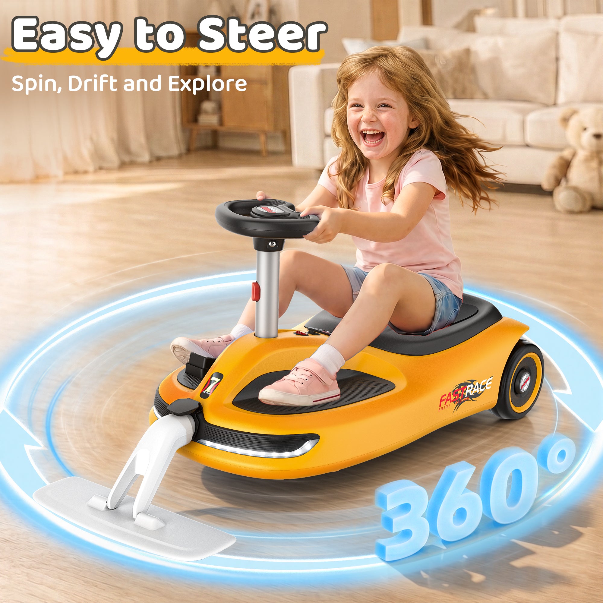 12V Kid's electric cleaning car