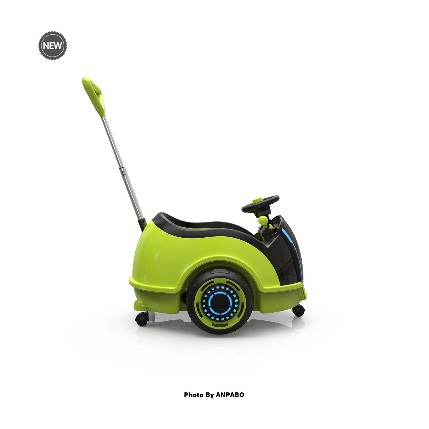 12V 3-In-1 Ride On Car Designed to Grow With Your Child-green