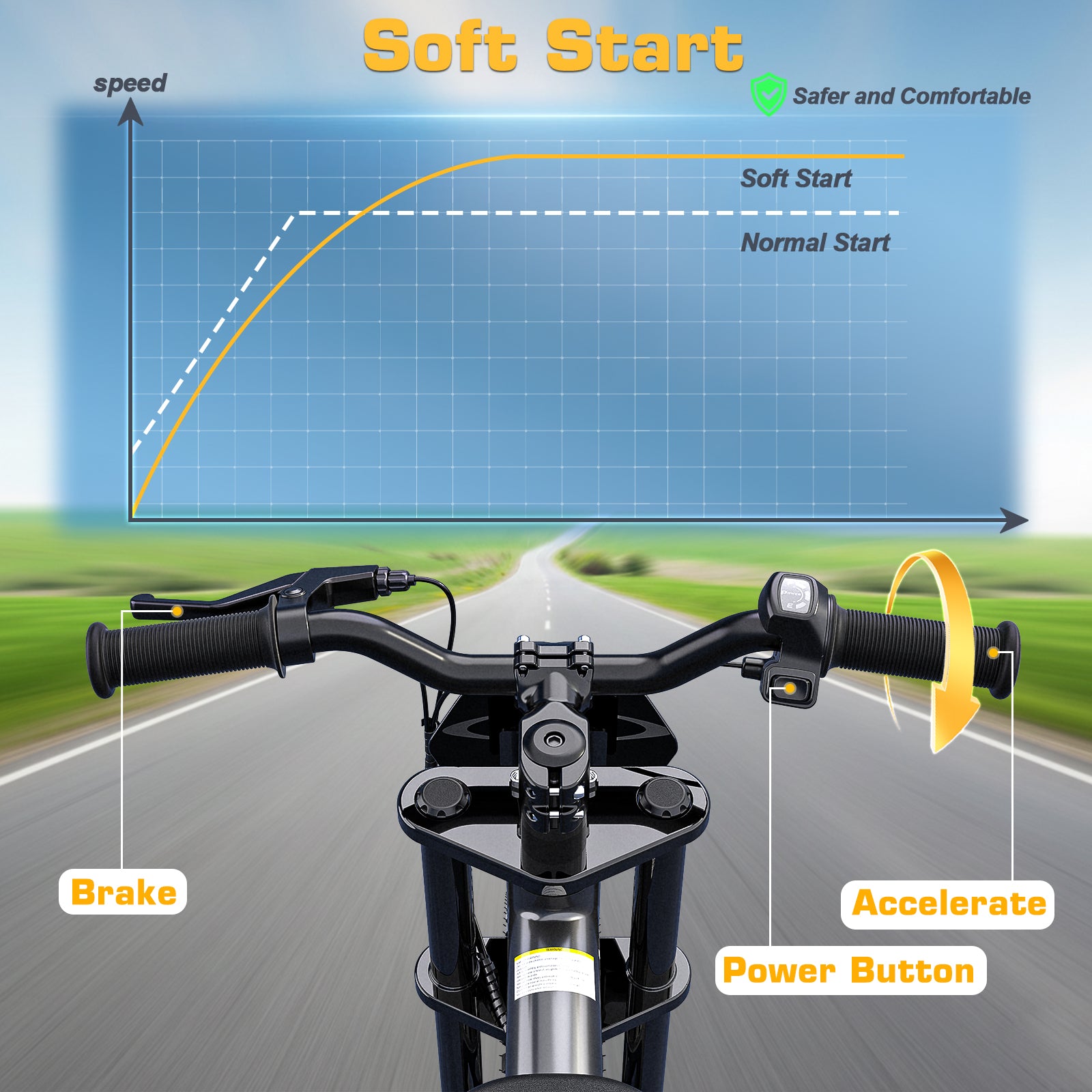 ANPABO  36V 14" Kids Electric Balance Bike-black