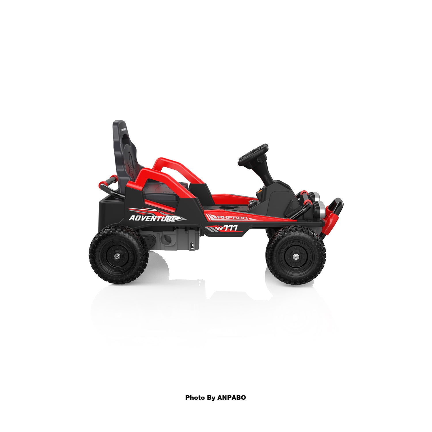 24V Off-Road Car with Throttle & Clutch Pedal for All-Terrain Fun-red