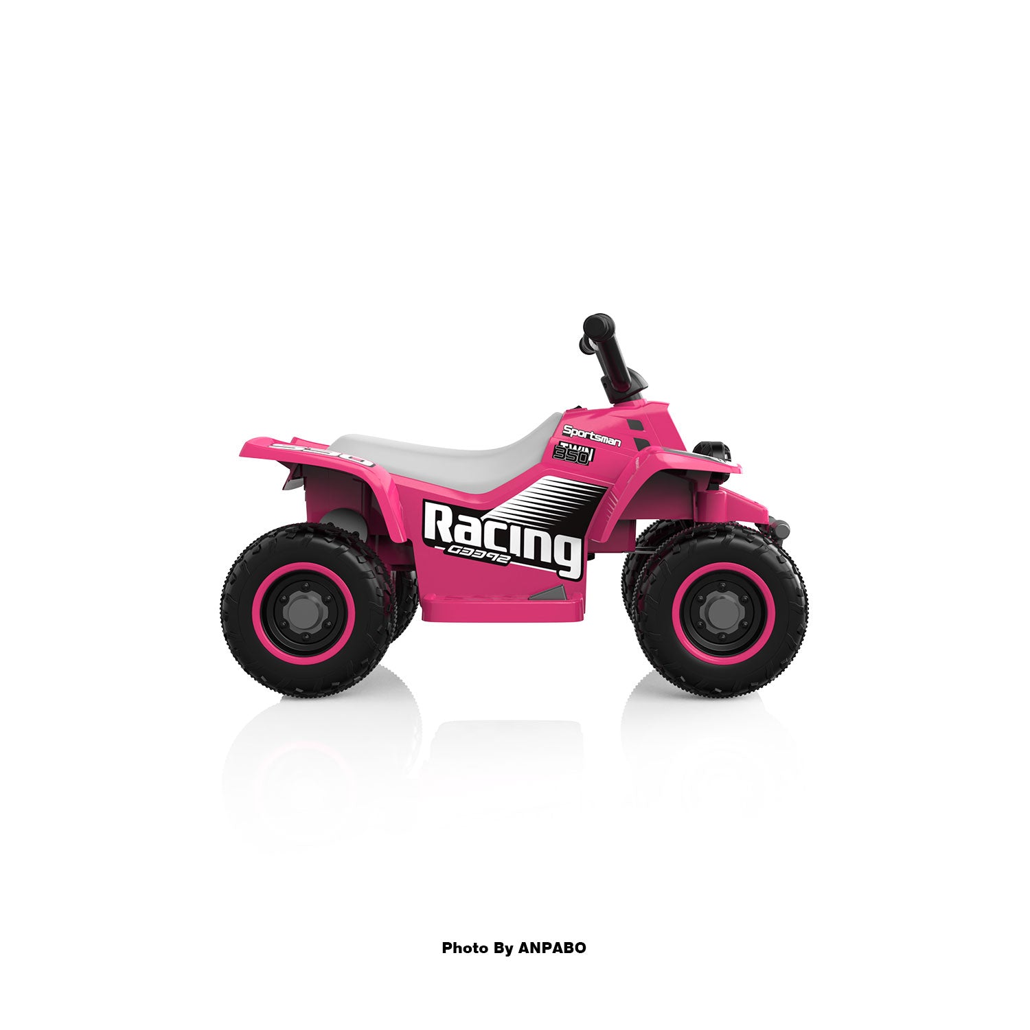 ANPABO 6V 7AH Kids Ride-On ATV - Fun, Safe Gift for Toddlers-rose red