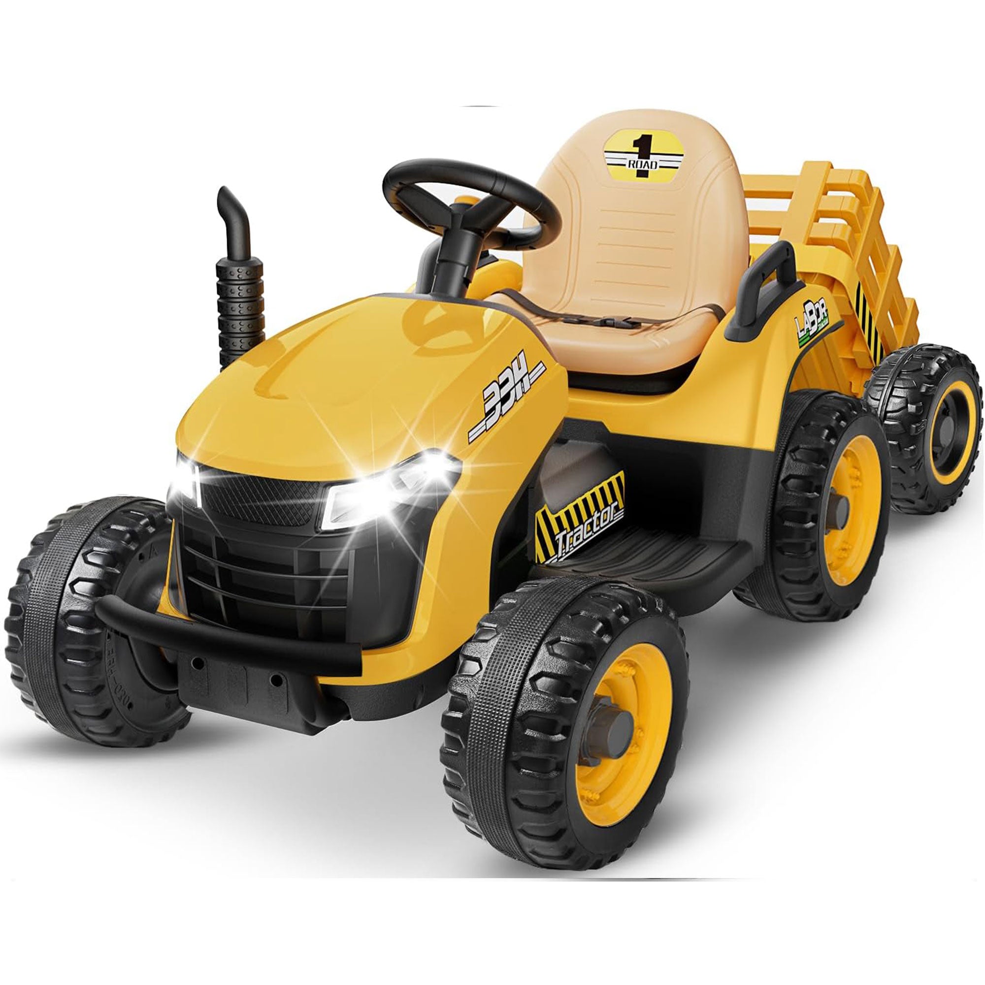 24V Ride-On Tractor with Trailer