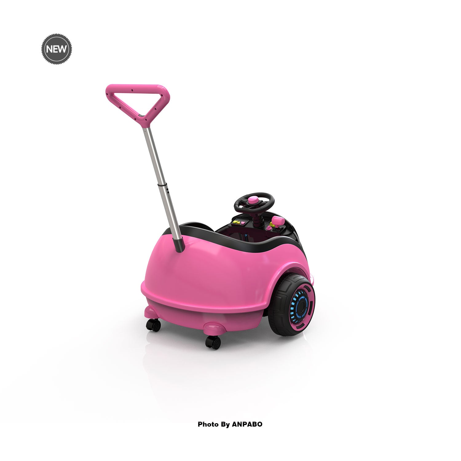 12V 3-In-1 Ride On Car Designed to Grow With Your Child-pink