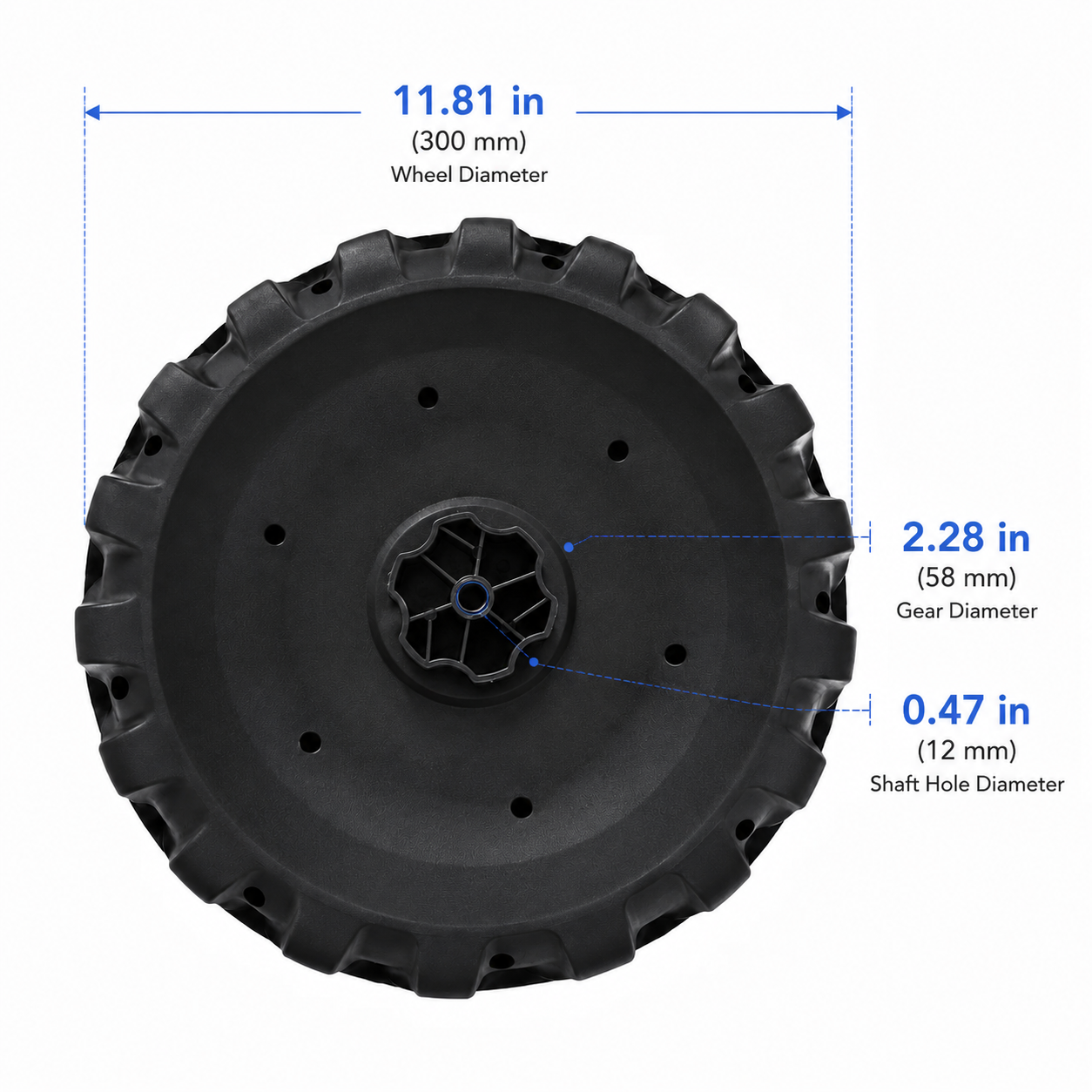 ⌀300 Ride-On Replacement Wheel for ANPABO 903 CAT Truck
