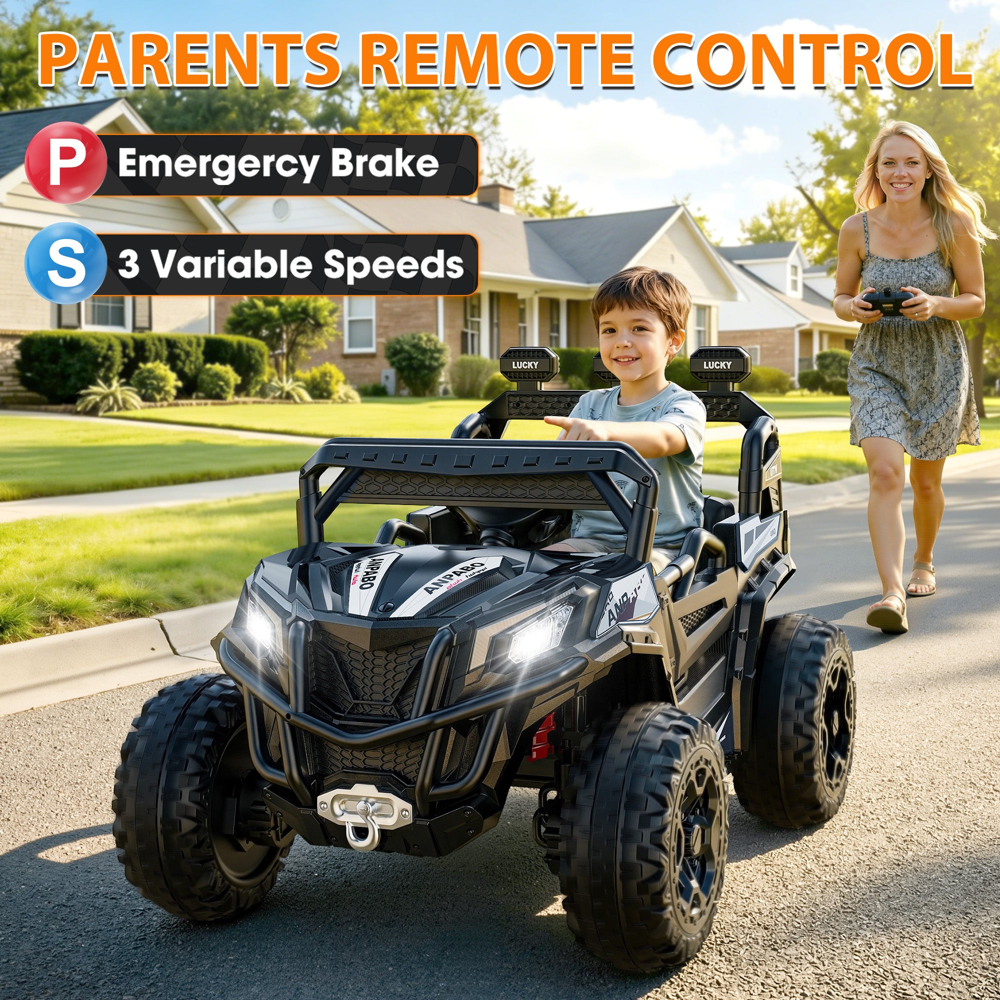 24V 4WD All-Terrain Ride-On UTV