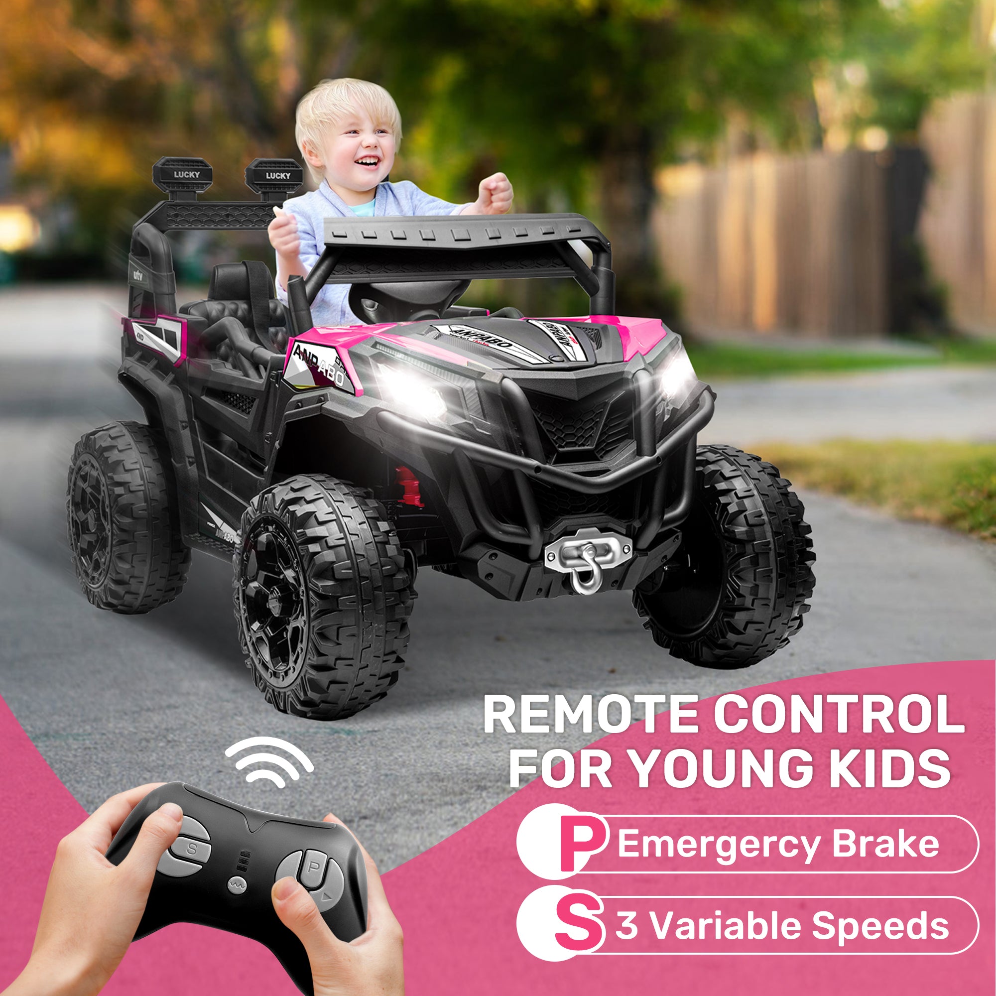 24V 4WD All-Terrain Ride-On UTV