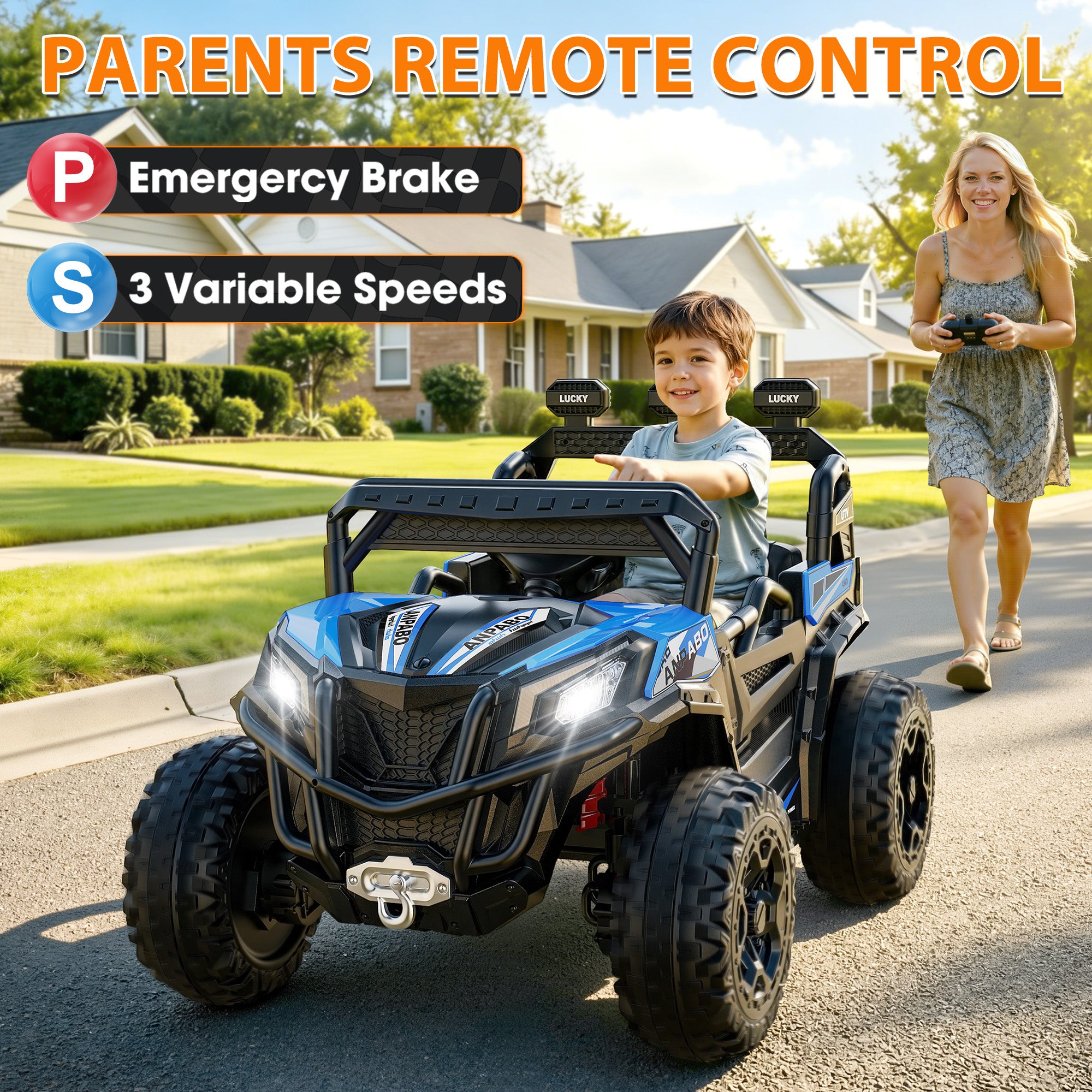 24V 4WD All-Terrain Ride-On UTV