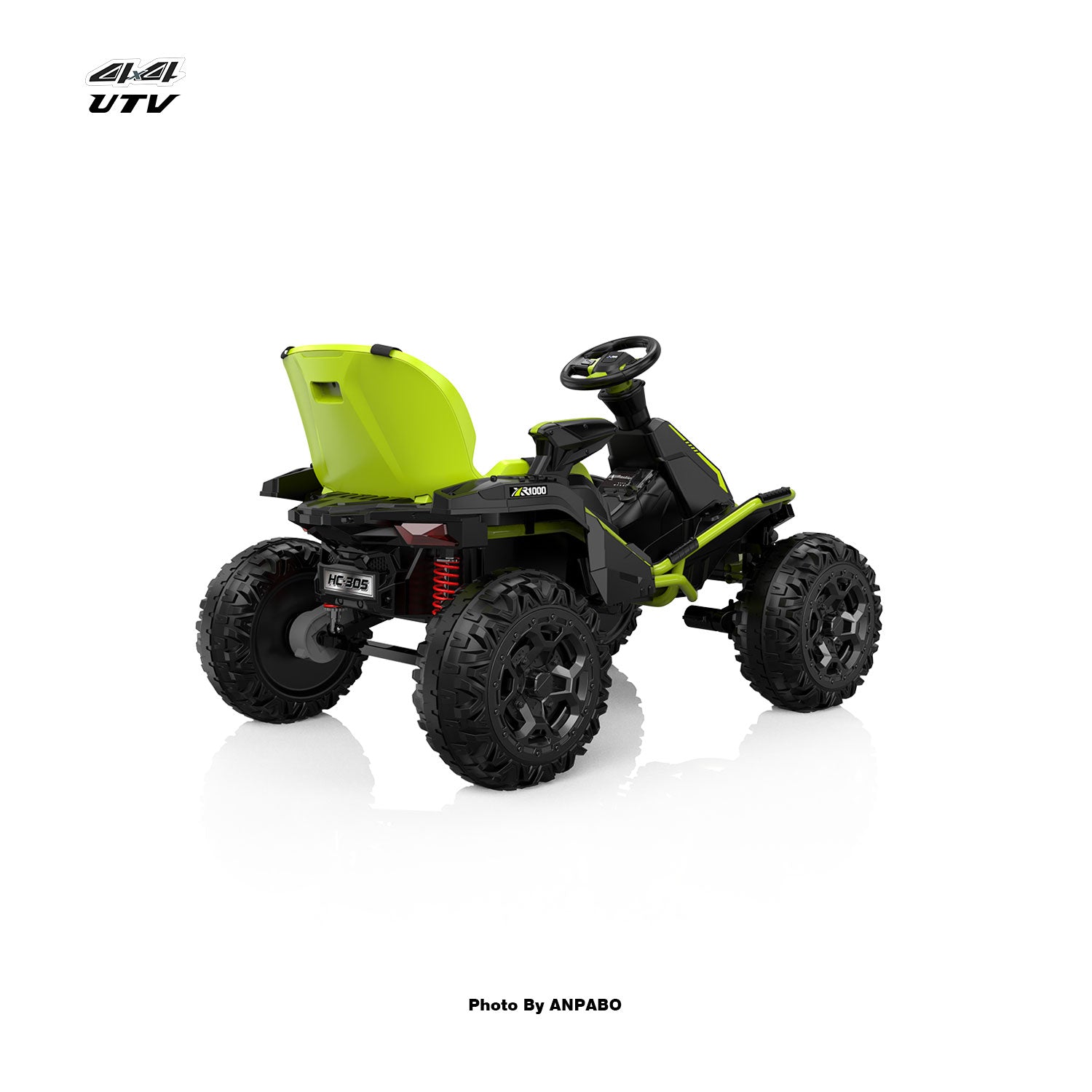24V ANPOBO Direct Terrain Ride-On Buggy with Remote-green