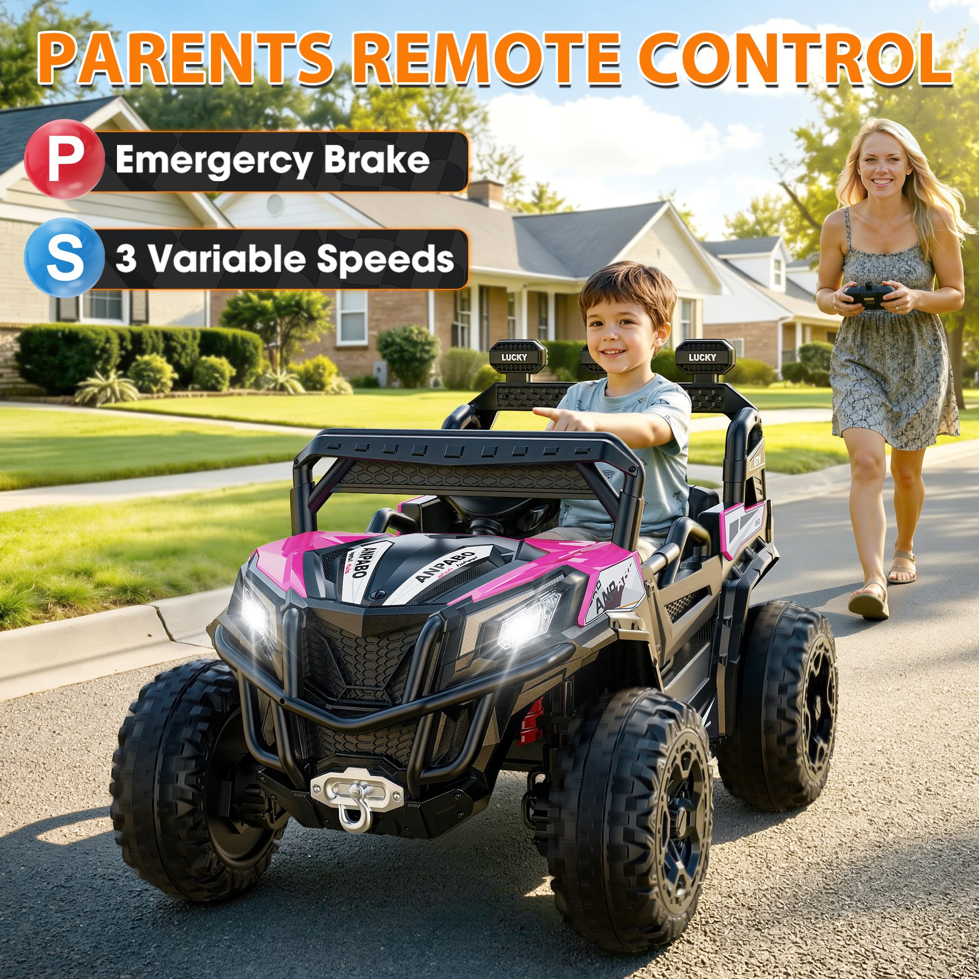 24V 4WD All-Terrain Ride-On UTV