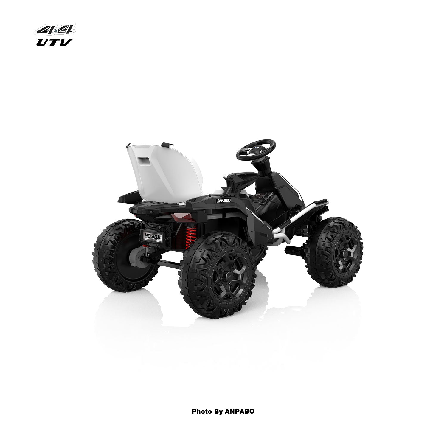 24V ANPOBO Direct Terrain Ride-On Buggy with Remote-white
