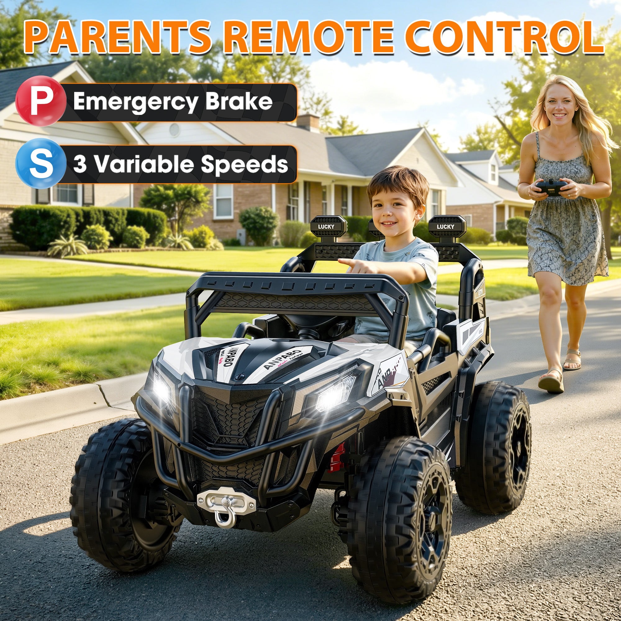 24V 4WD All-Terrain Ride-On UTV