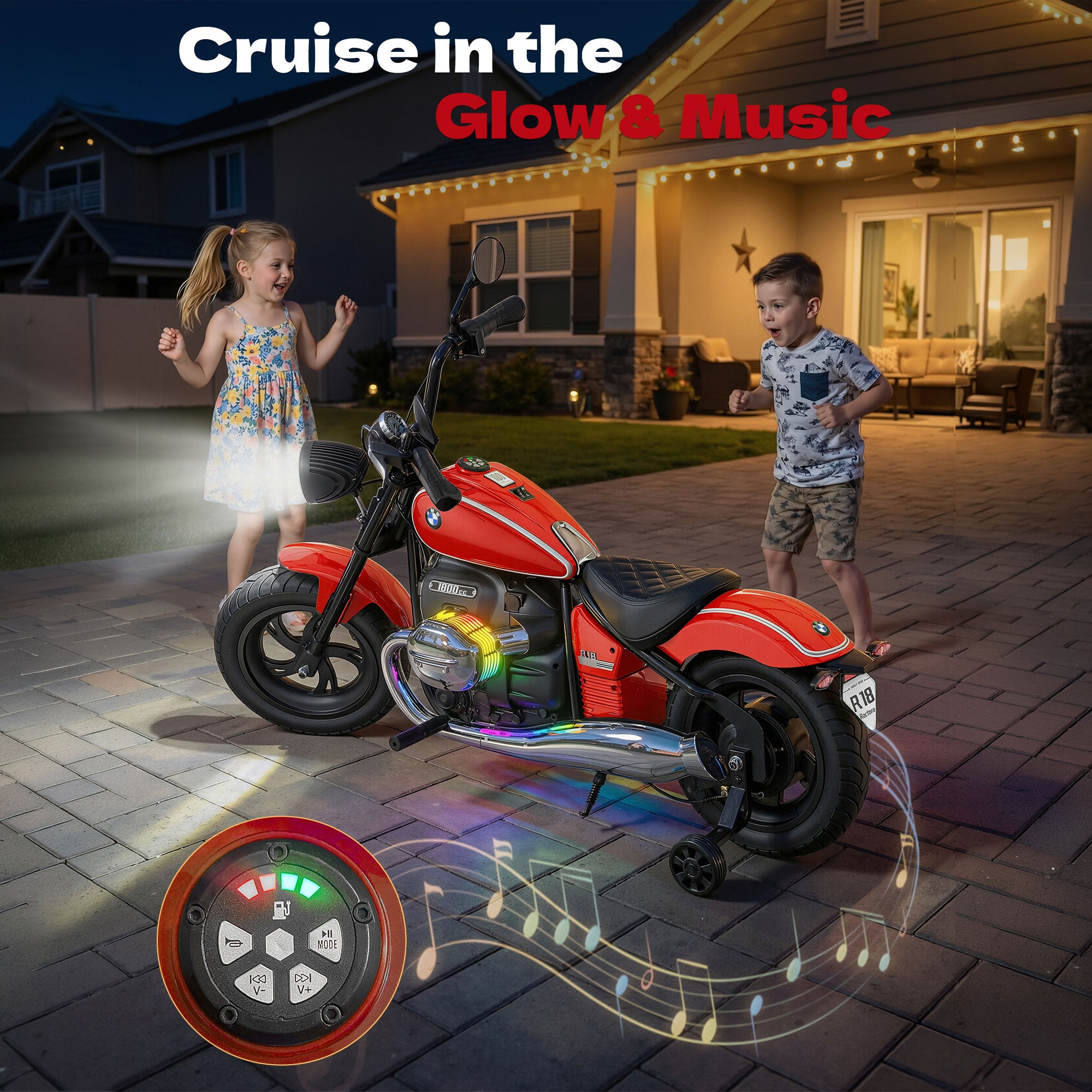 24V Kids Electric Motorcycle: Licensed BMW R18