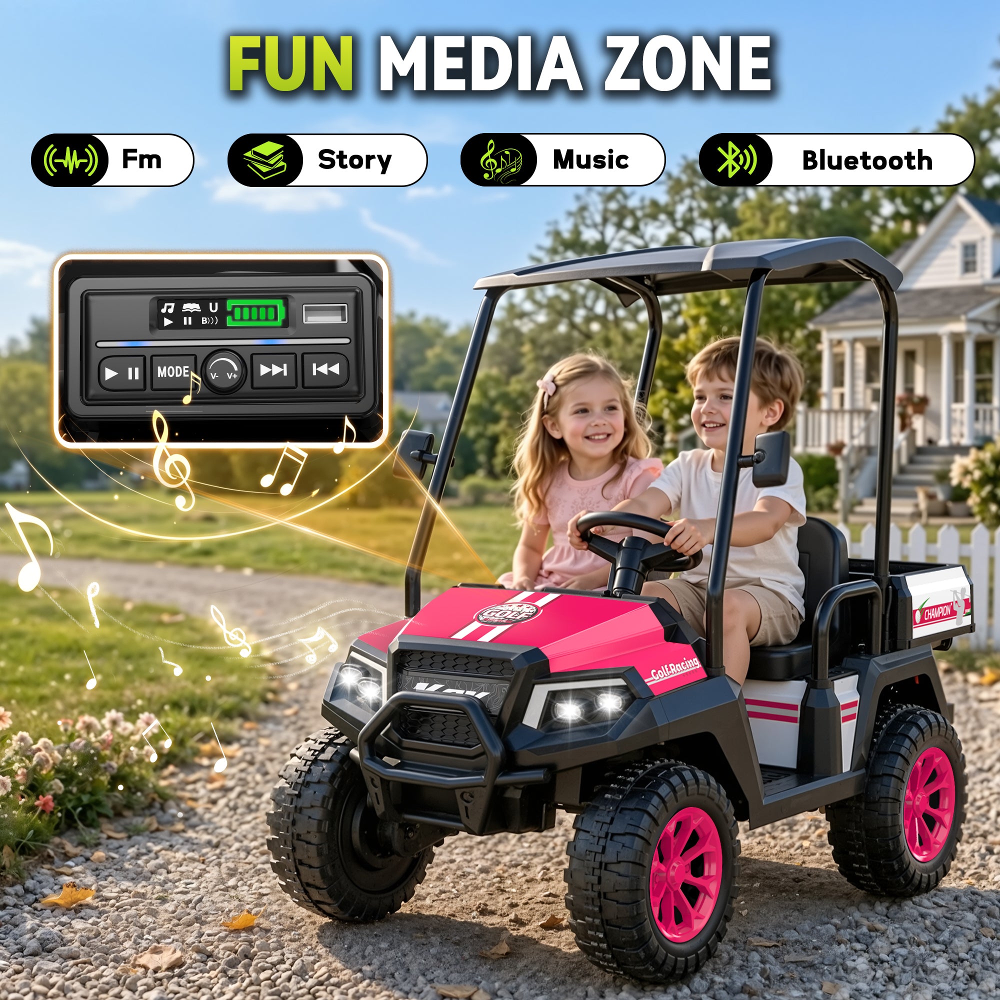 24V 4WD Ride-On Golf Cart