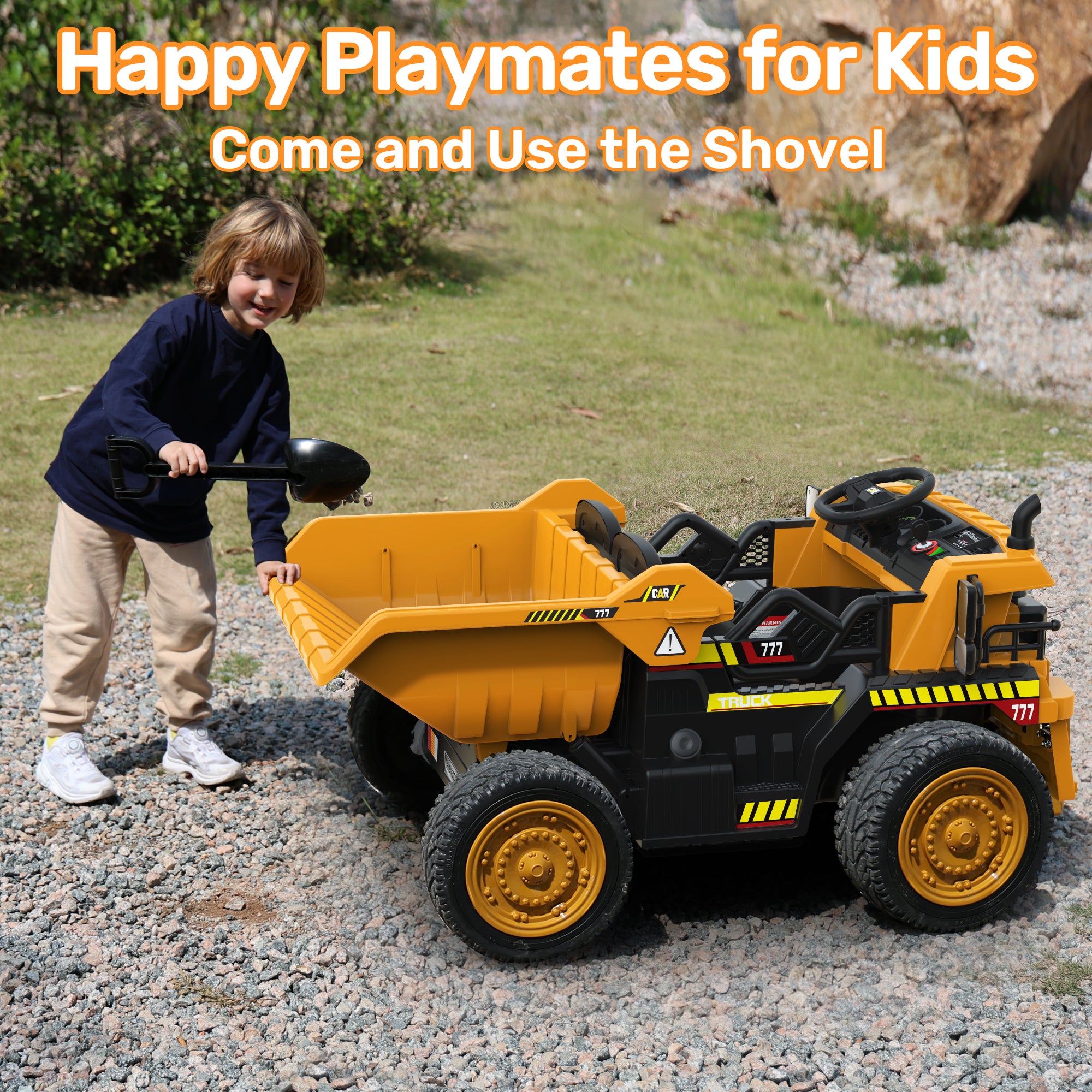 24V Dump Truck Ride-On with EVA tires