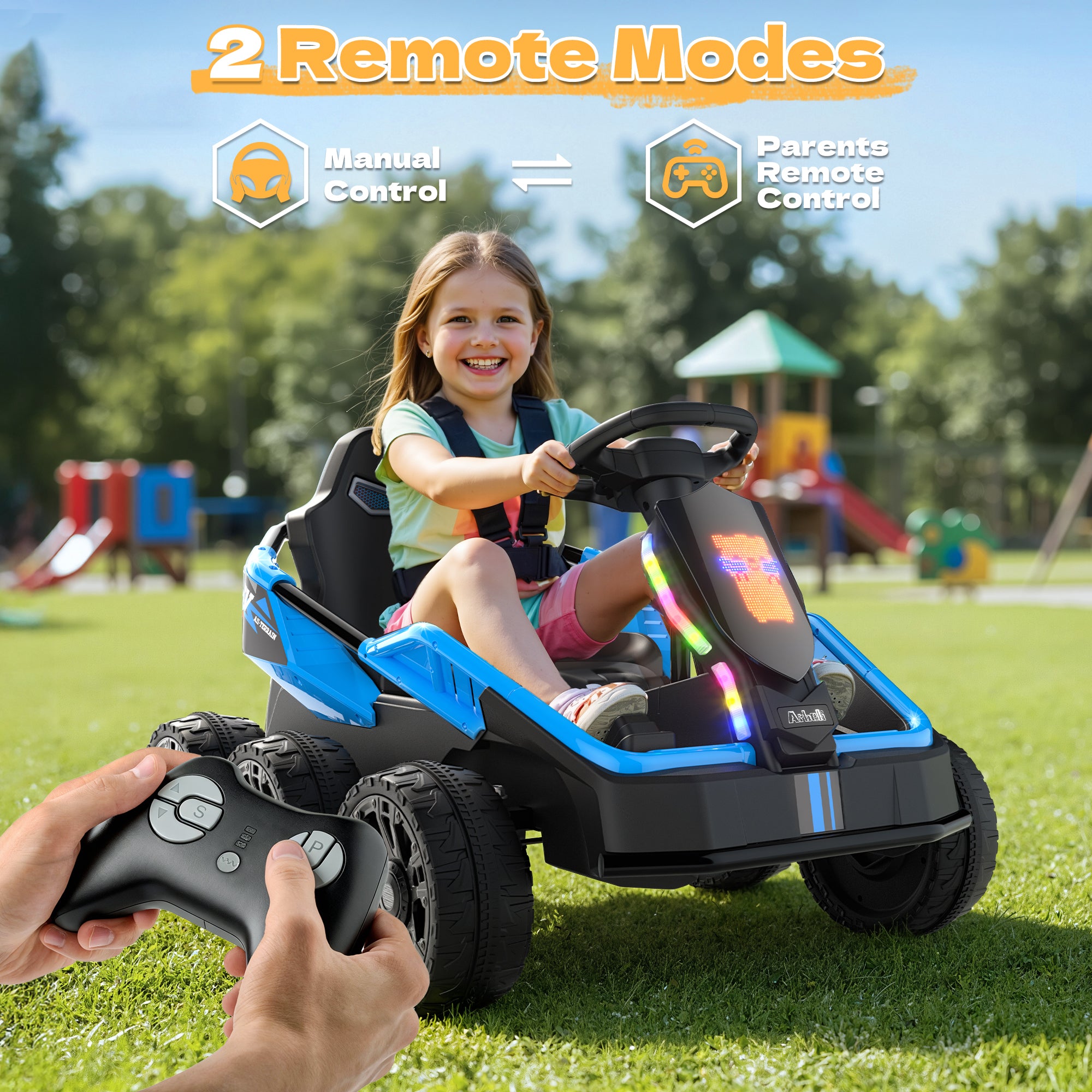 24V 4WD 6-Wheel Ride-On Car