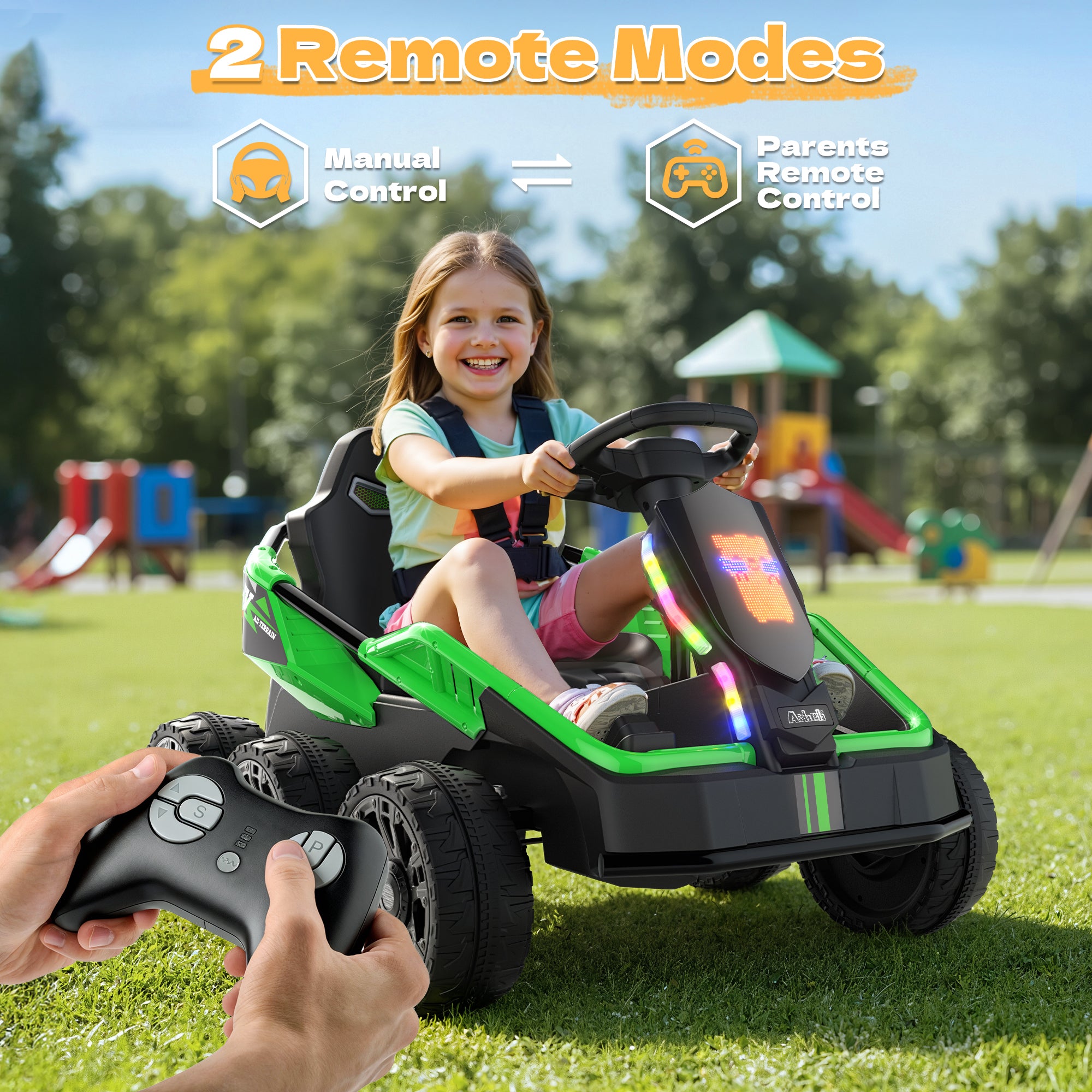 24V 4WD 6-Wheel Ride-On Car