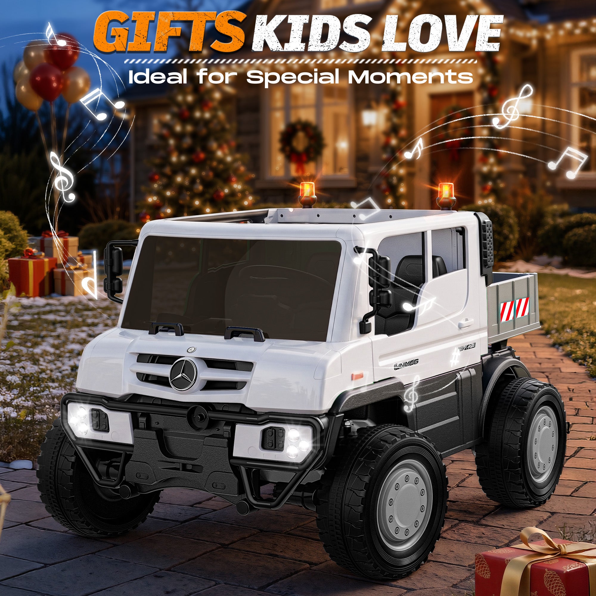 24V  Licensed Mercedes-Benz Ride-On Dump Truck