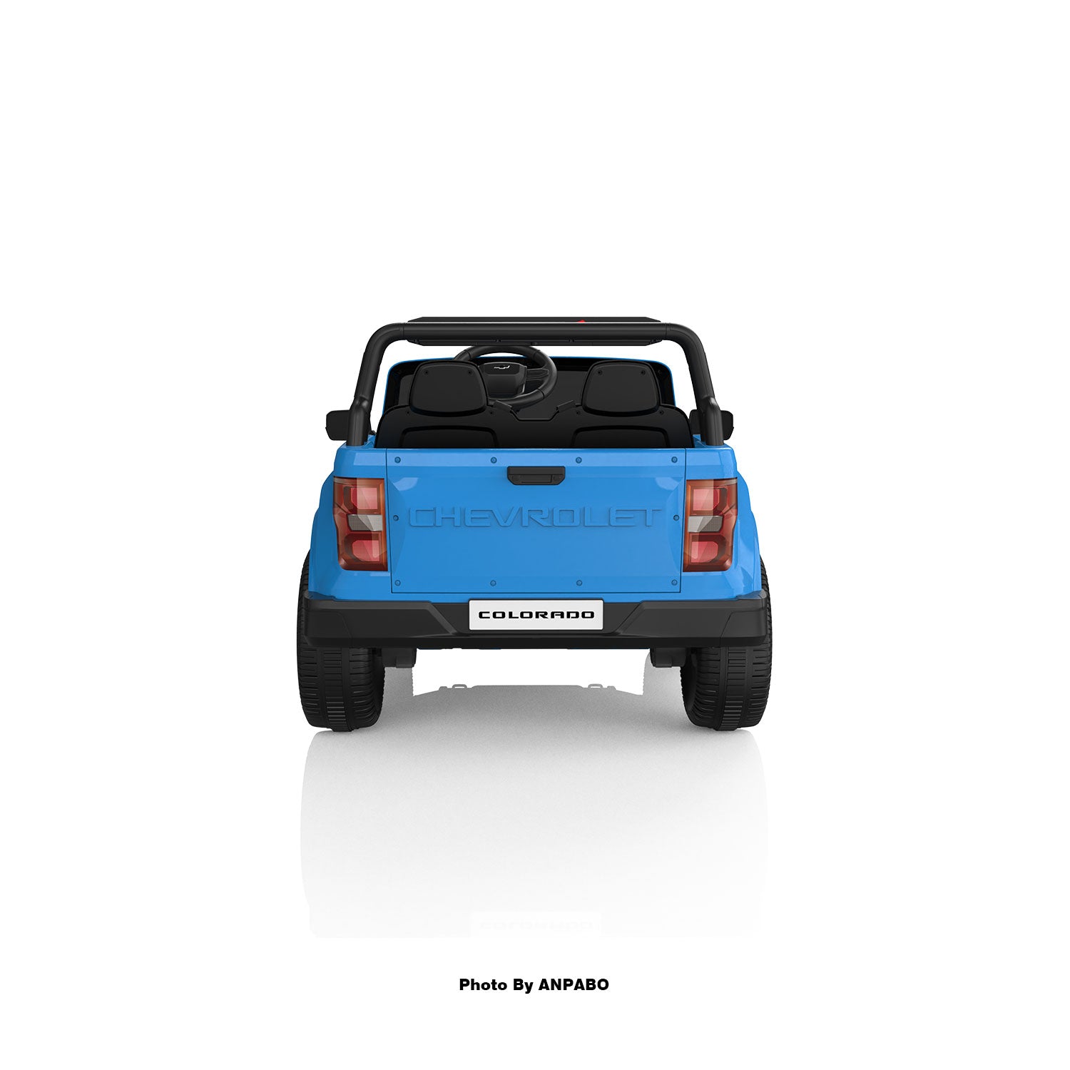 24V Licensed Chevrolet Colorado 2-Seater Kids Ride On Truck-blue