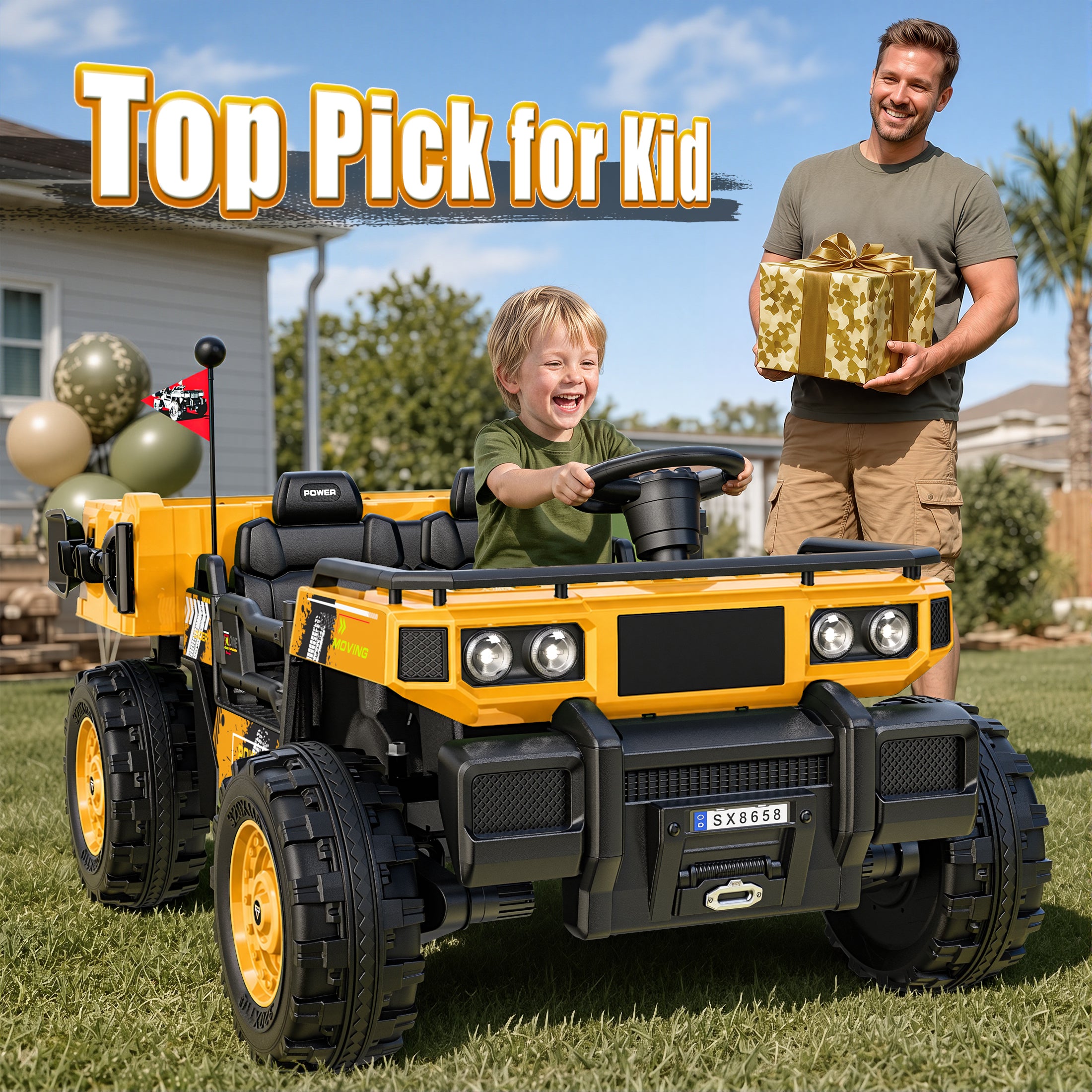 24V Kids Military Dumper