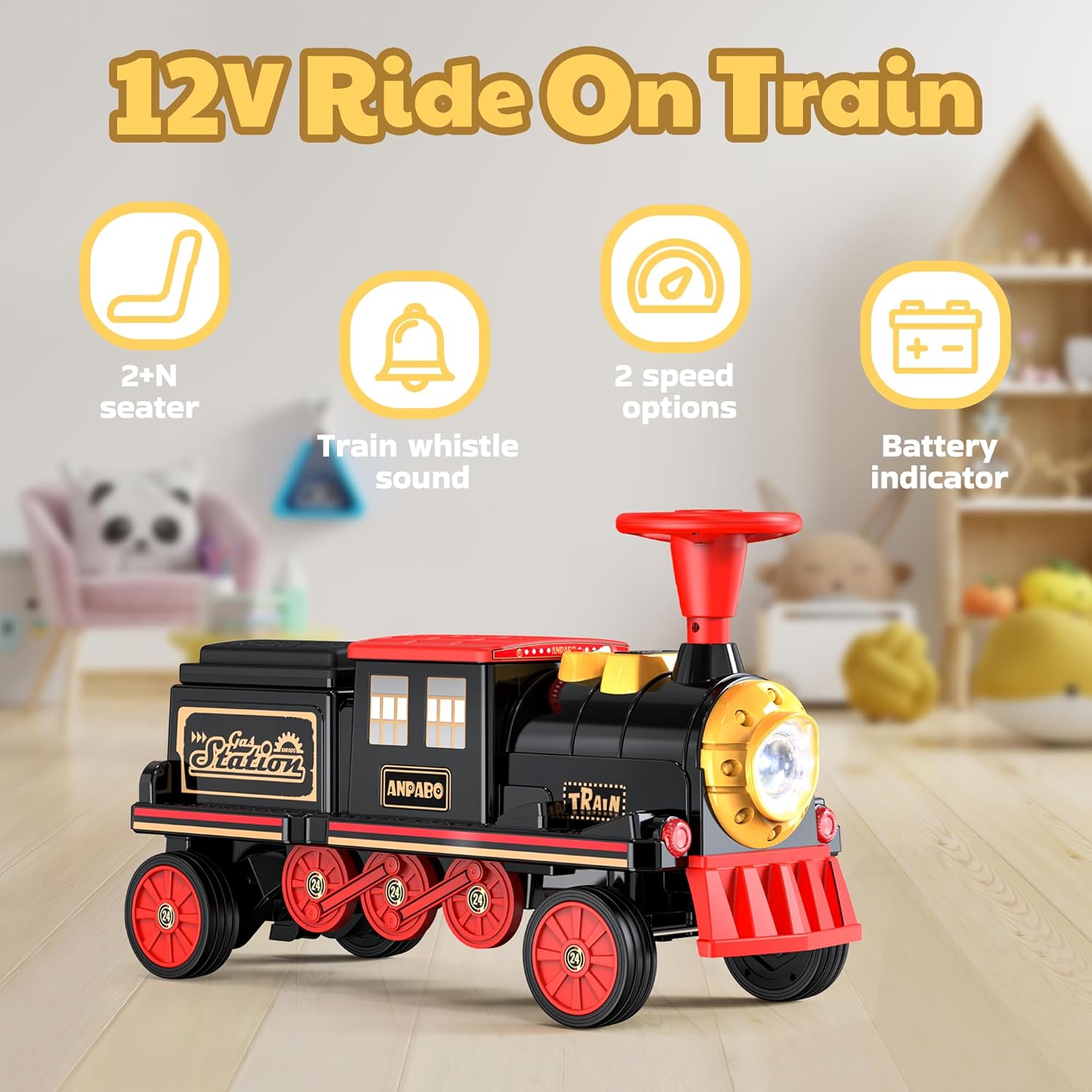 12V Trackless  Electric Ride-On Train
