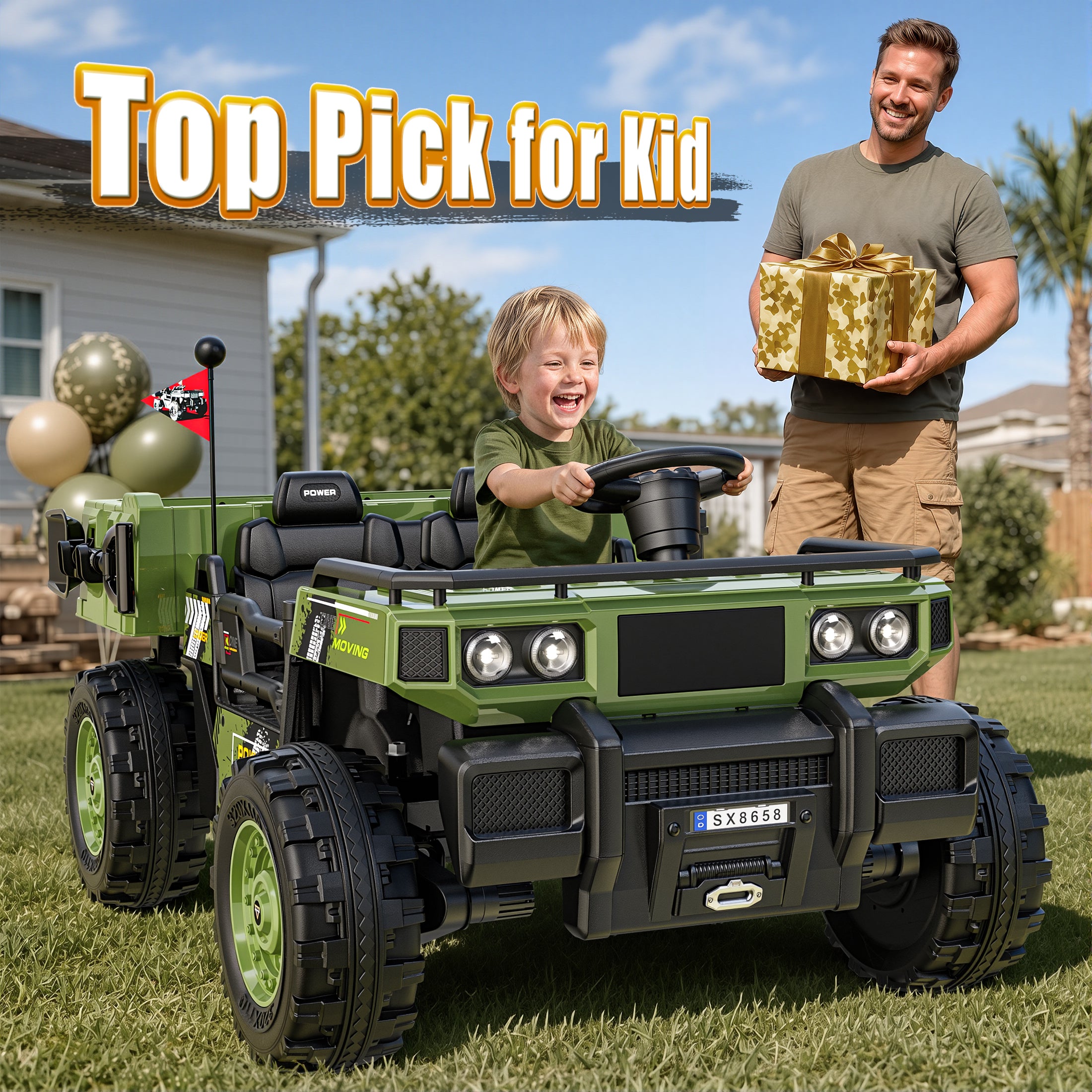 24V Kids Military Dumper