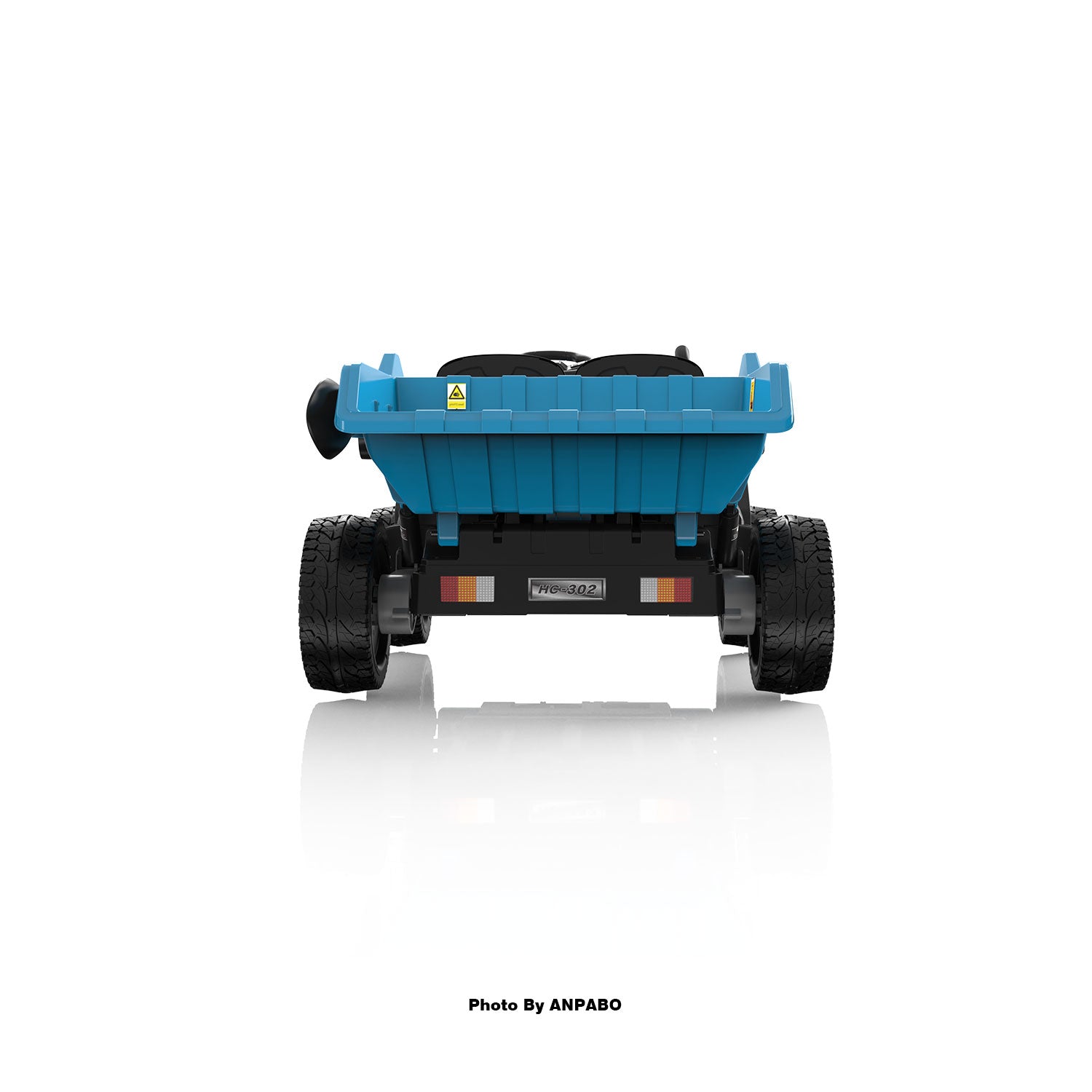 24V ANPABO Direct Ride on Dump Truck for Kids with Remote Control-blue