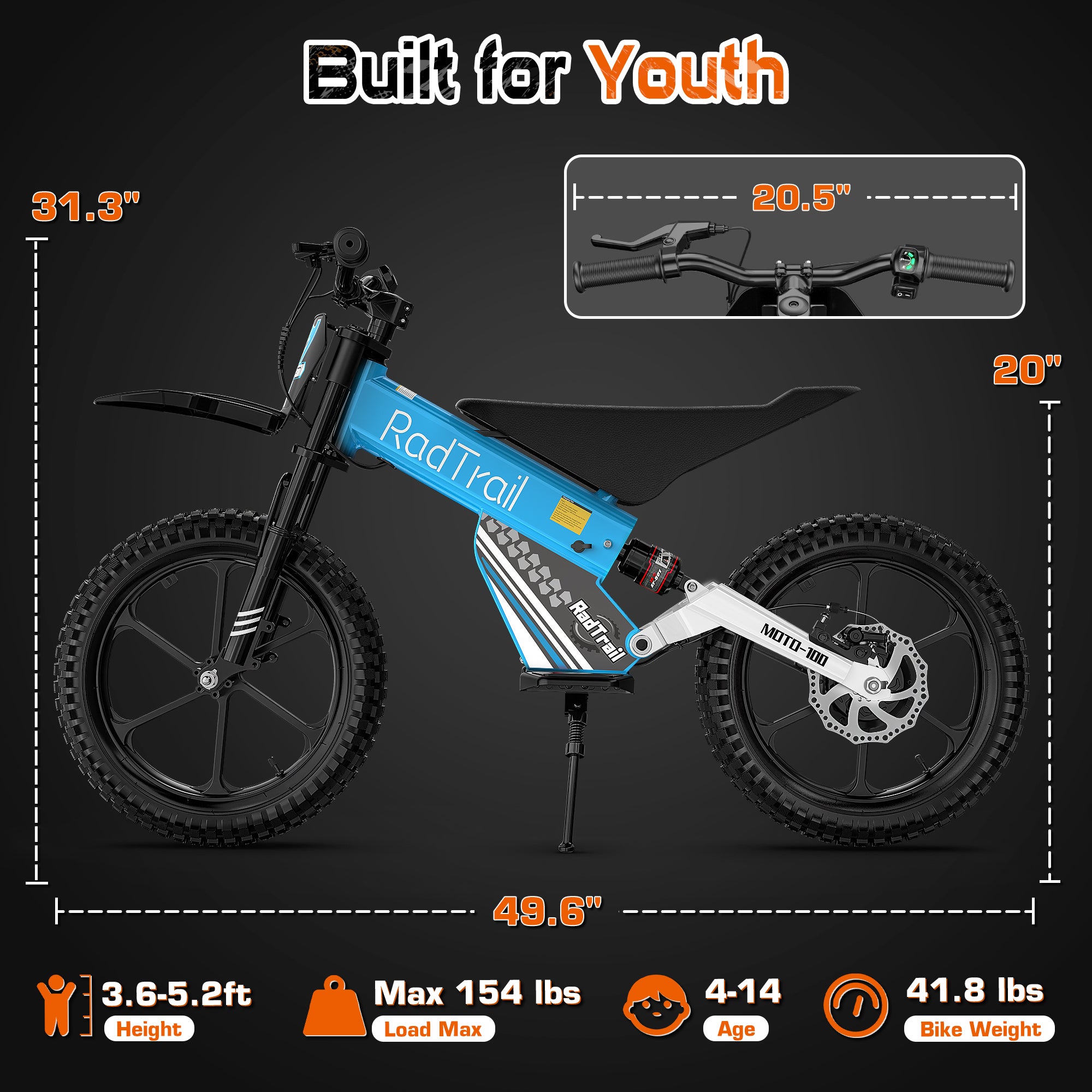 36V 16" Kids Electric Dirt Bike-B0GH6PZVCB