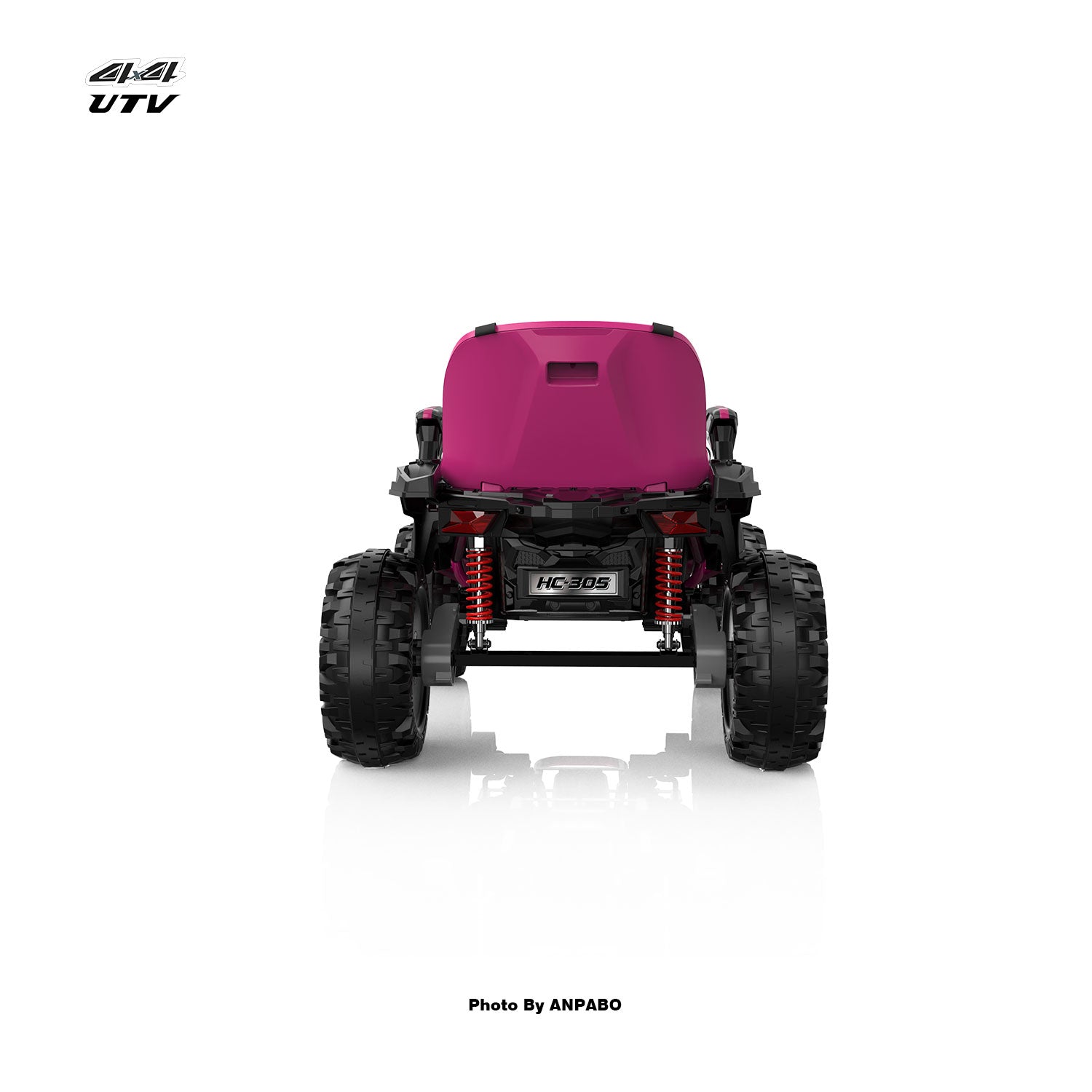 24V ANPOBO Direct Terrain Ride-On Buggy with Remote-rose red