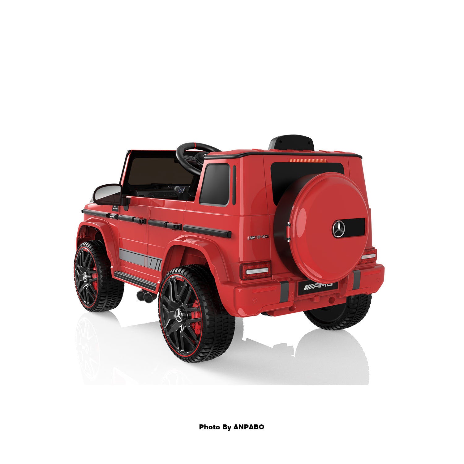 12V 2-Seater Mercedes-Benz Licensed G63 Kids Ride On Car/SUV with Remote Control-red