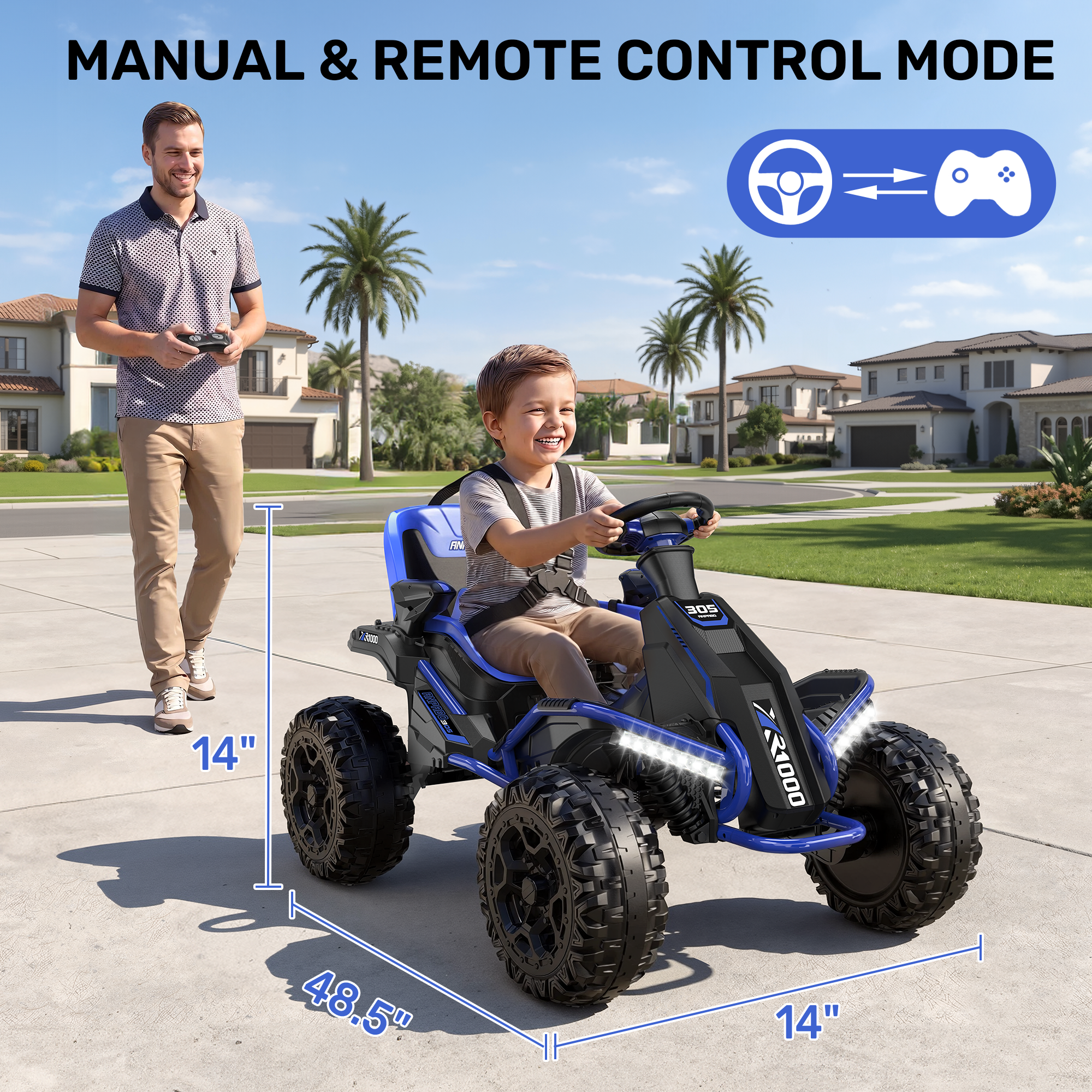 24V 4x200W 4WD Ride-On Buggy