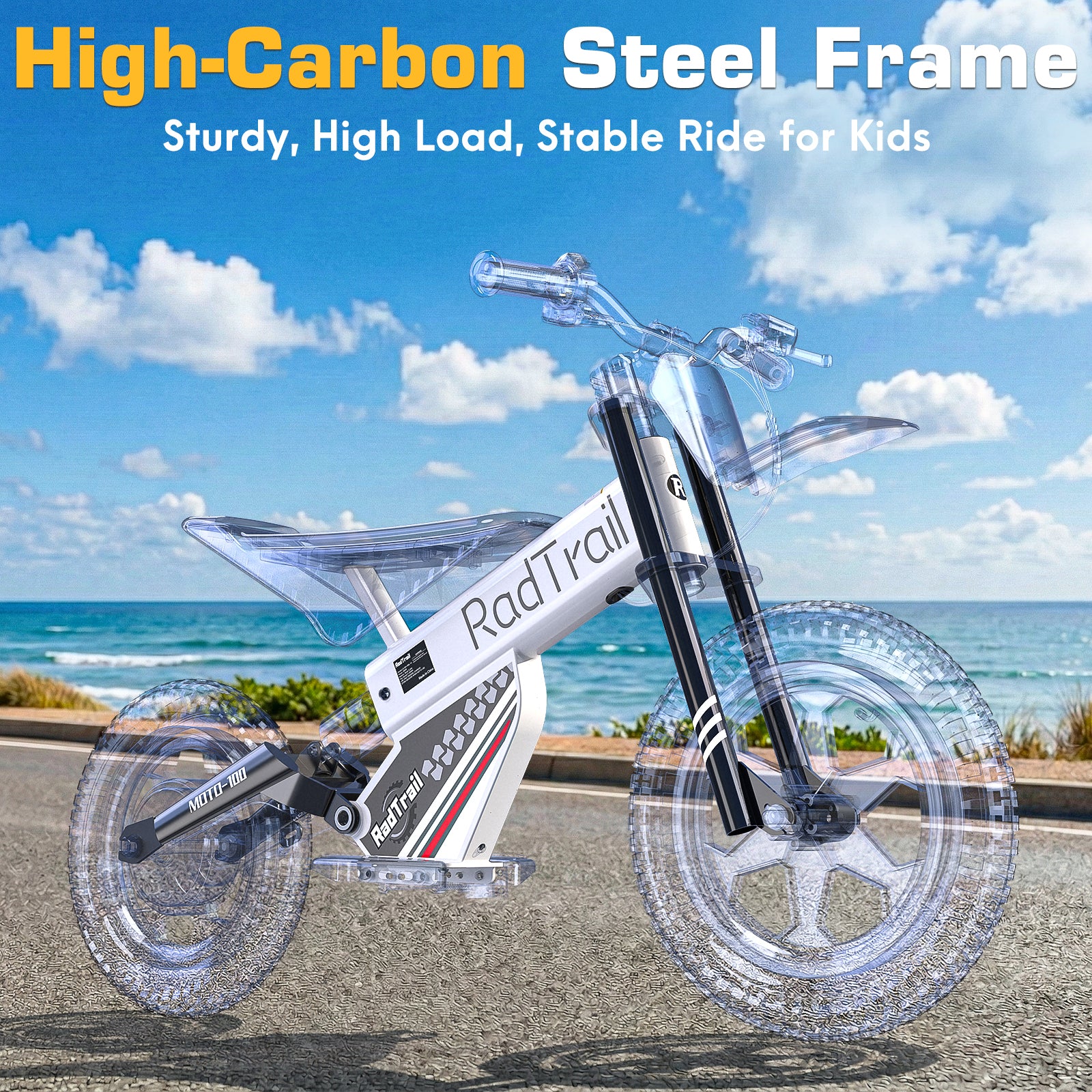 36V 14" Kids Electric Dirt Bike for Young Riders