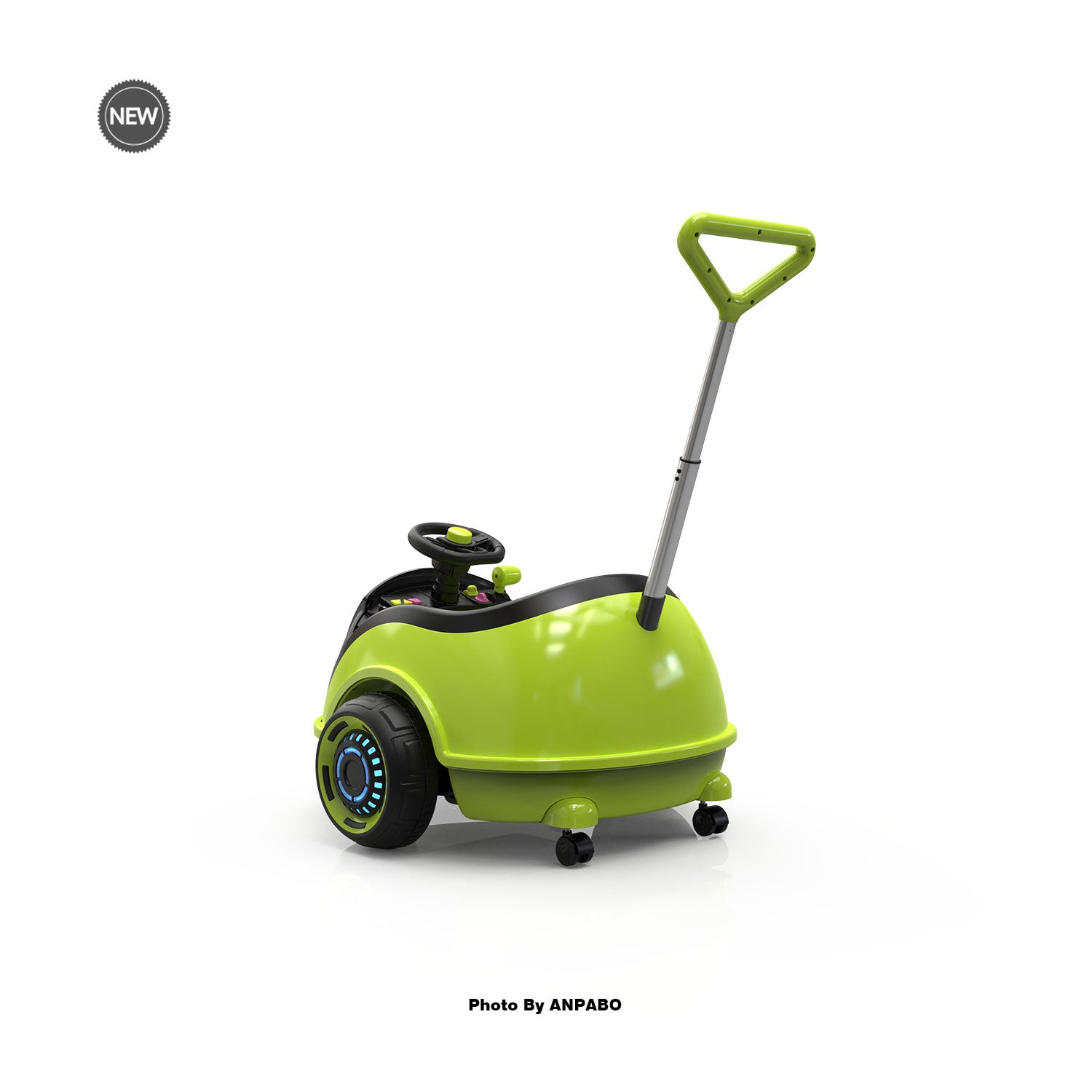 12V 3-In-1 Ride On Car Designed to Grow With Your Child-green