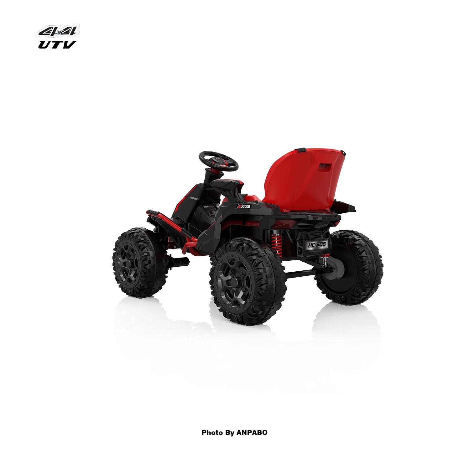 24V ANPOBO Direct Terrain Ride-On Buggy with Remote-red