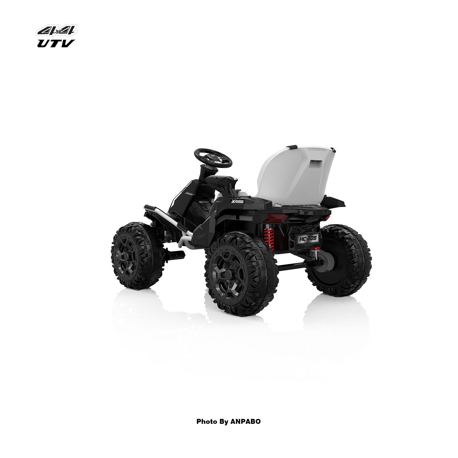 24V ANPOBO Direct Terrain Ride-On Buggy with Remote-white