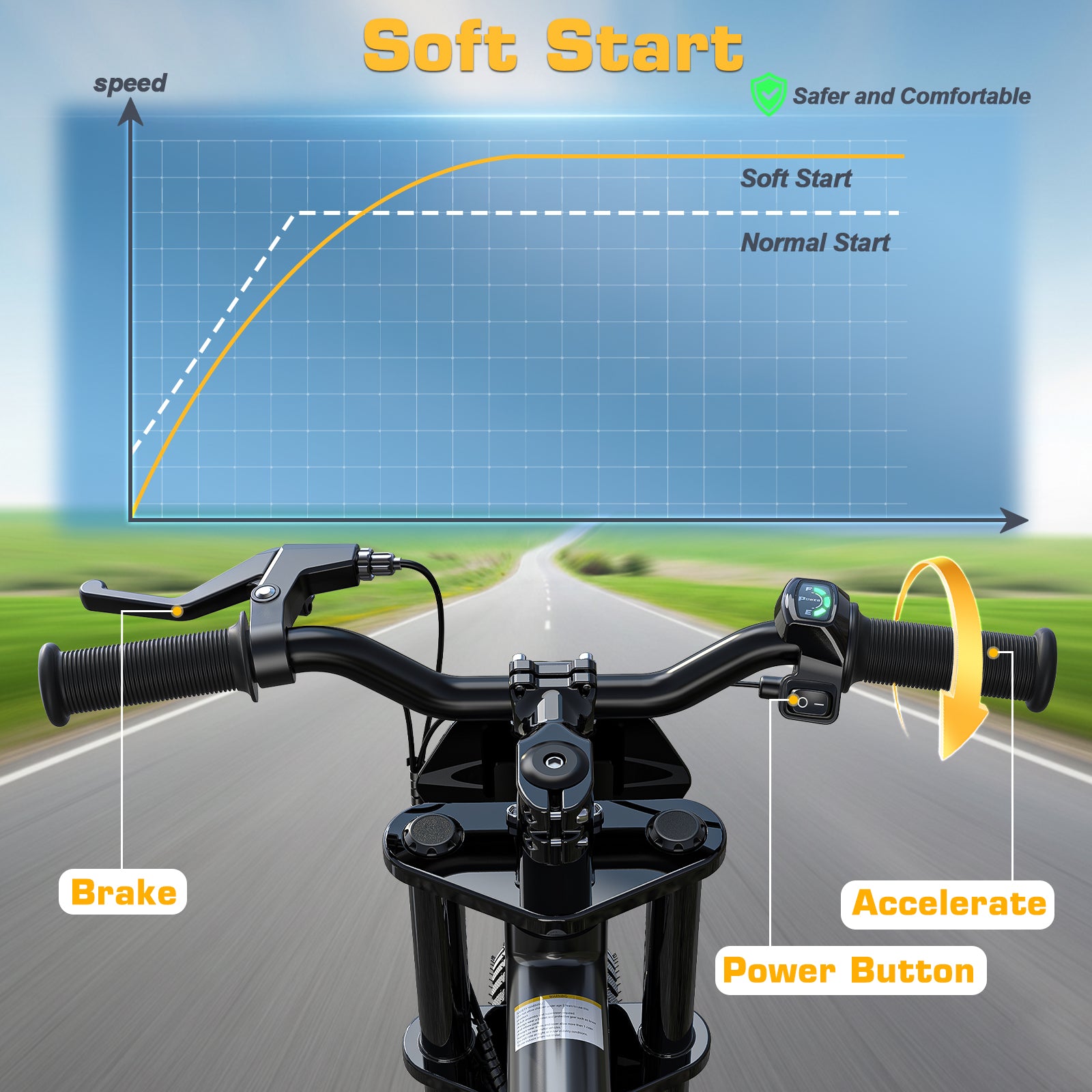 36V 16" Kids Electric Dirt Bike for Advanced Young Riders
