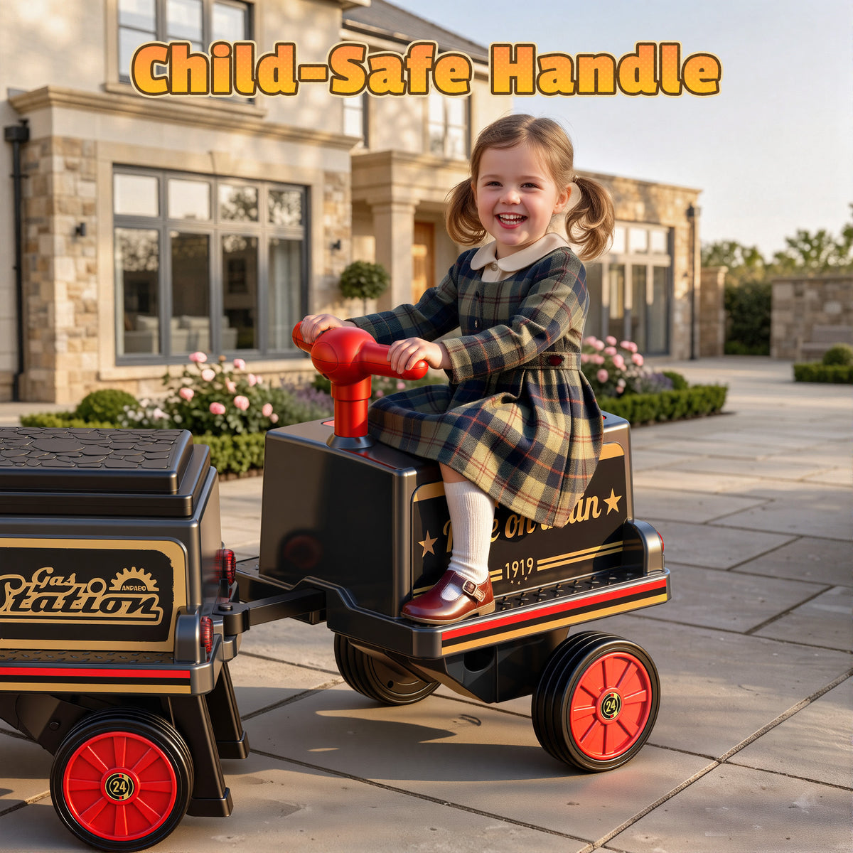 12V Trackless Ride-On Train Set
