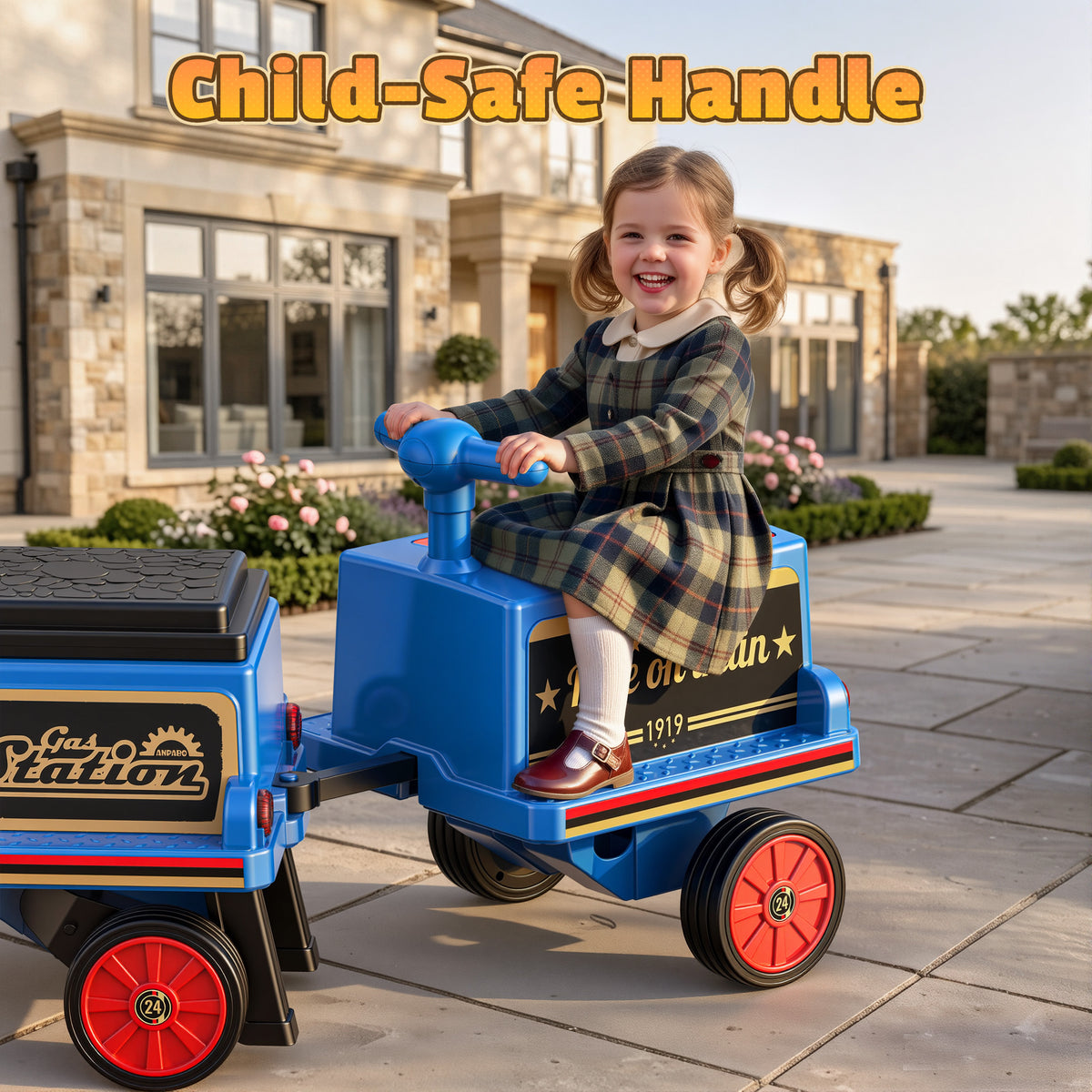 12V Trackless Ride-On Train Set