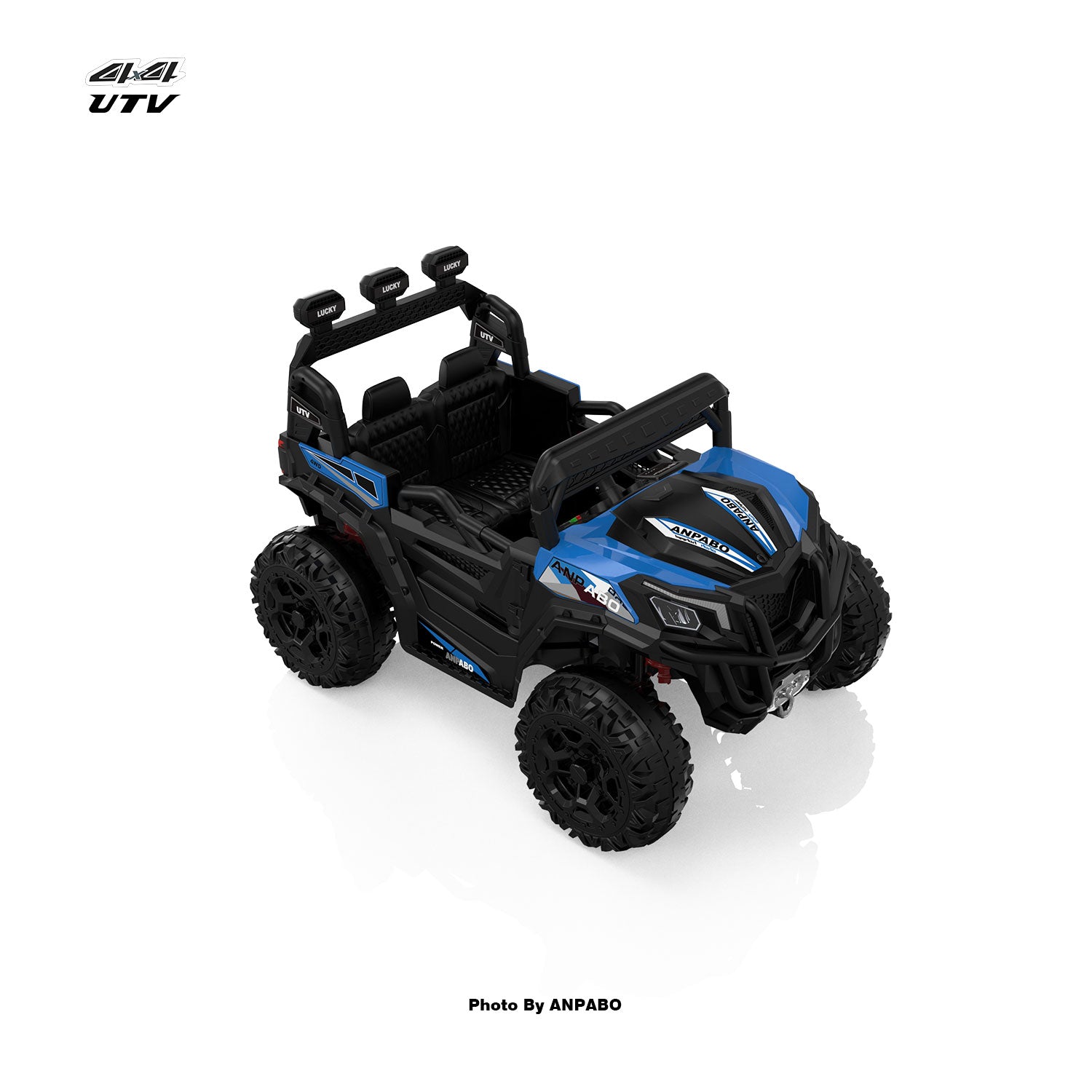 24V ANPABO Direct Terrain Ride-On Buggy with Remote-Max-R 24V 4WD UTV -blue