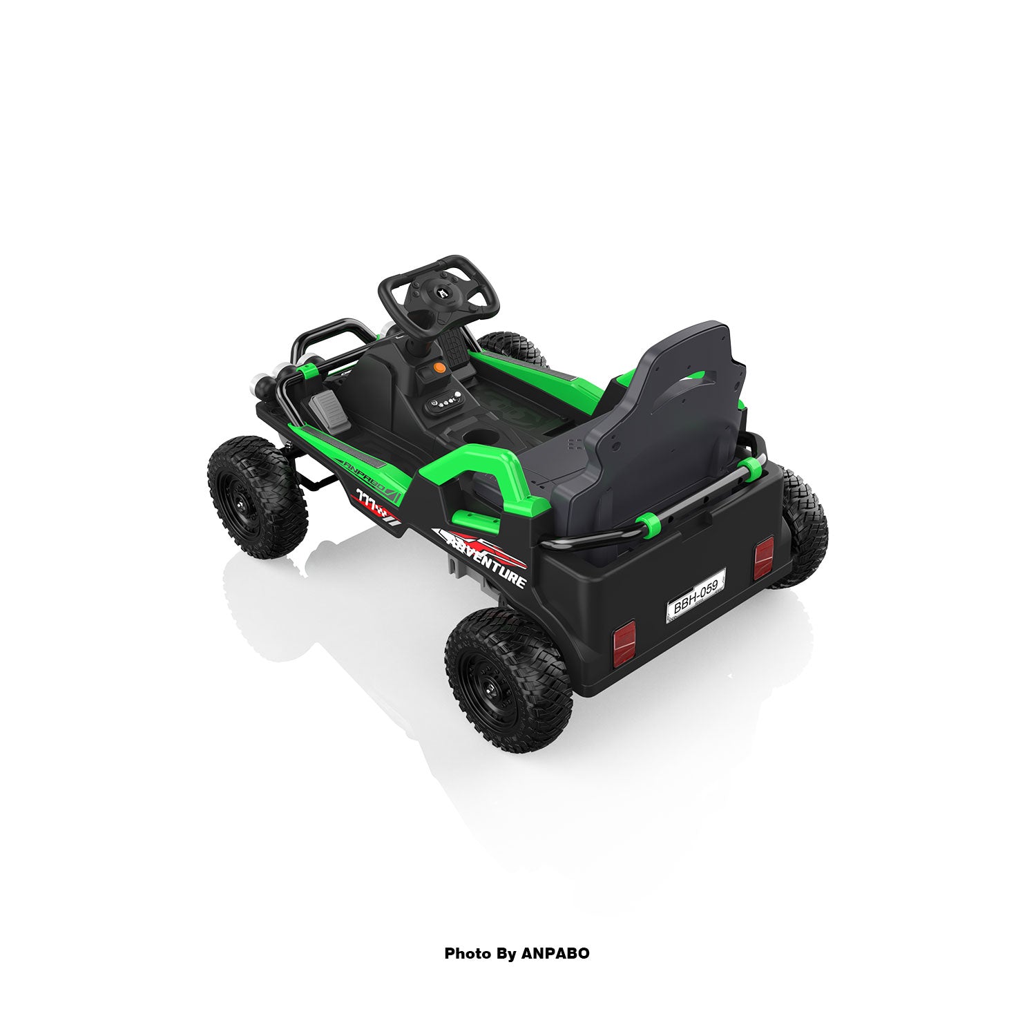 24V Off-Road Car with Throttle & Clutch Pedal for All-Terrain Fun-green