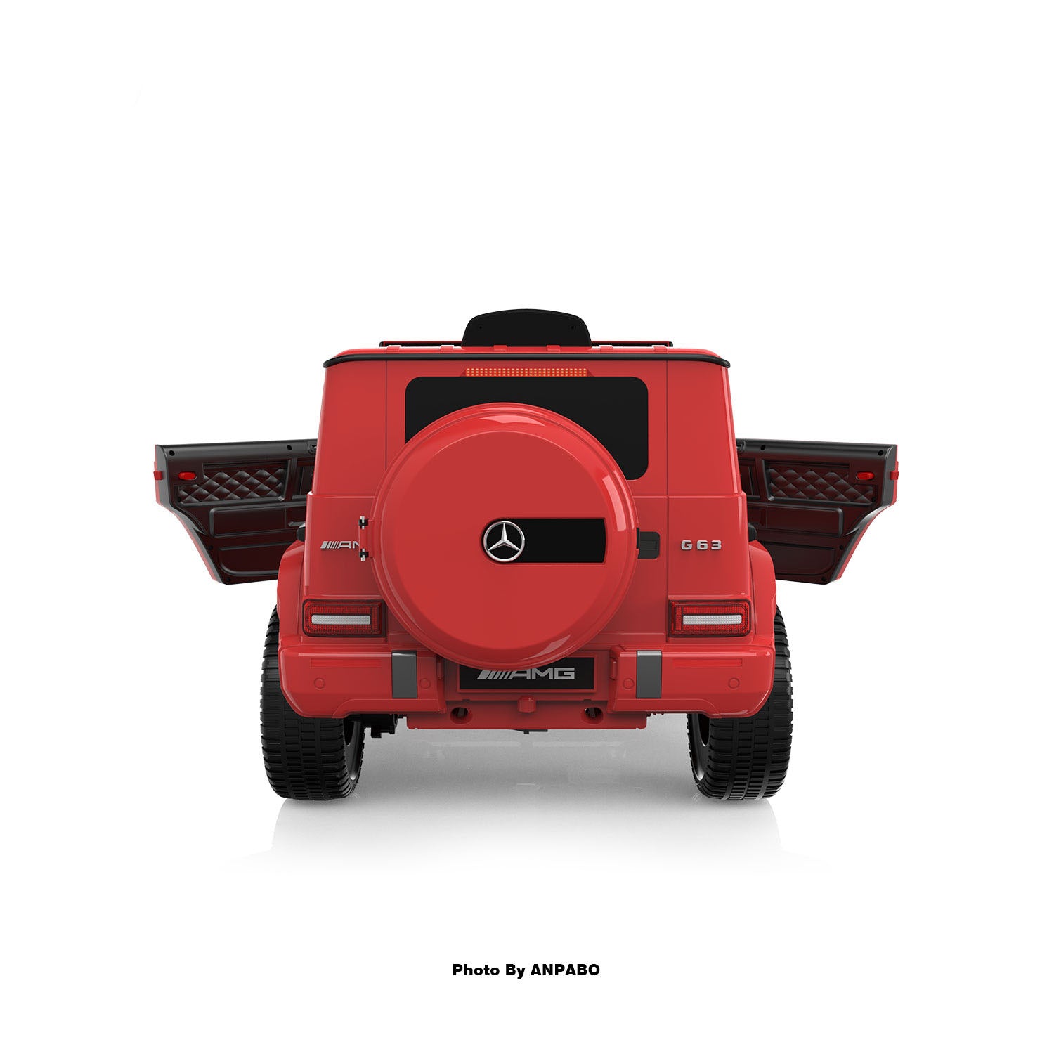 12V 2-Seater Mercedes-Benz Licensed G63 Kids Ride On Car/SUV with Remote Control-red