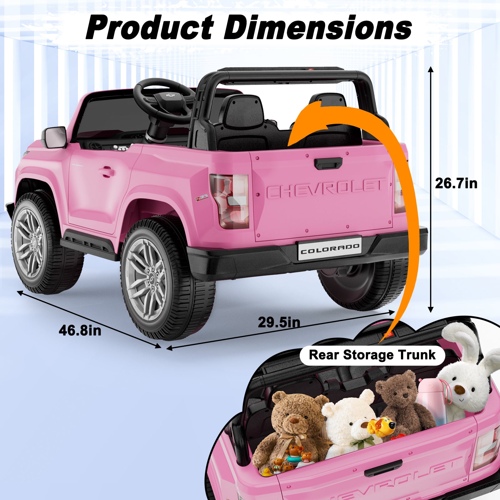 24V Licensed Chevrolet Colorad Ride On Truck