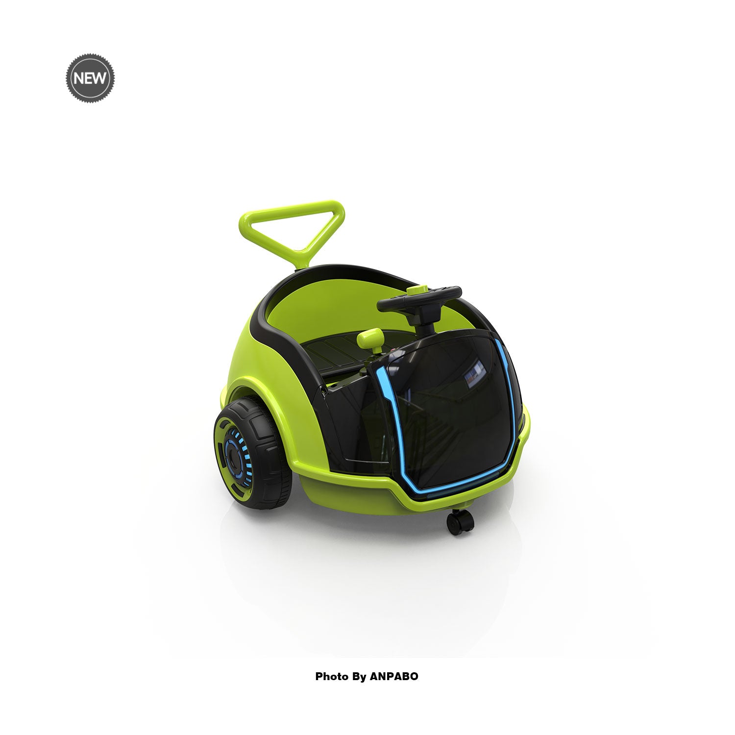 12V 3-In-1 Ride On Car Designed to Grow With Your Child-green