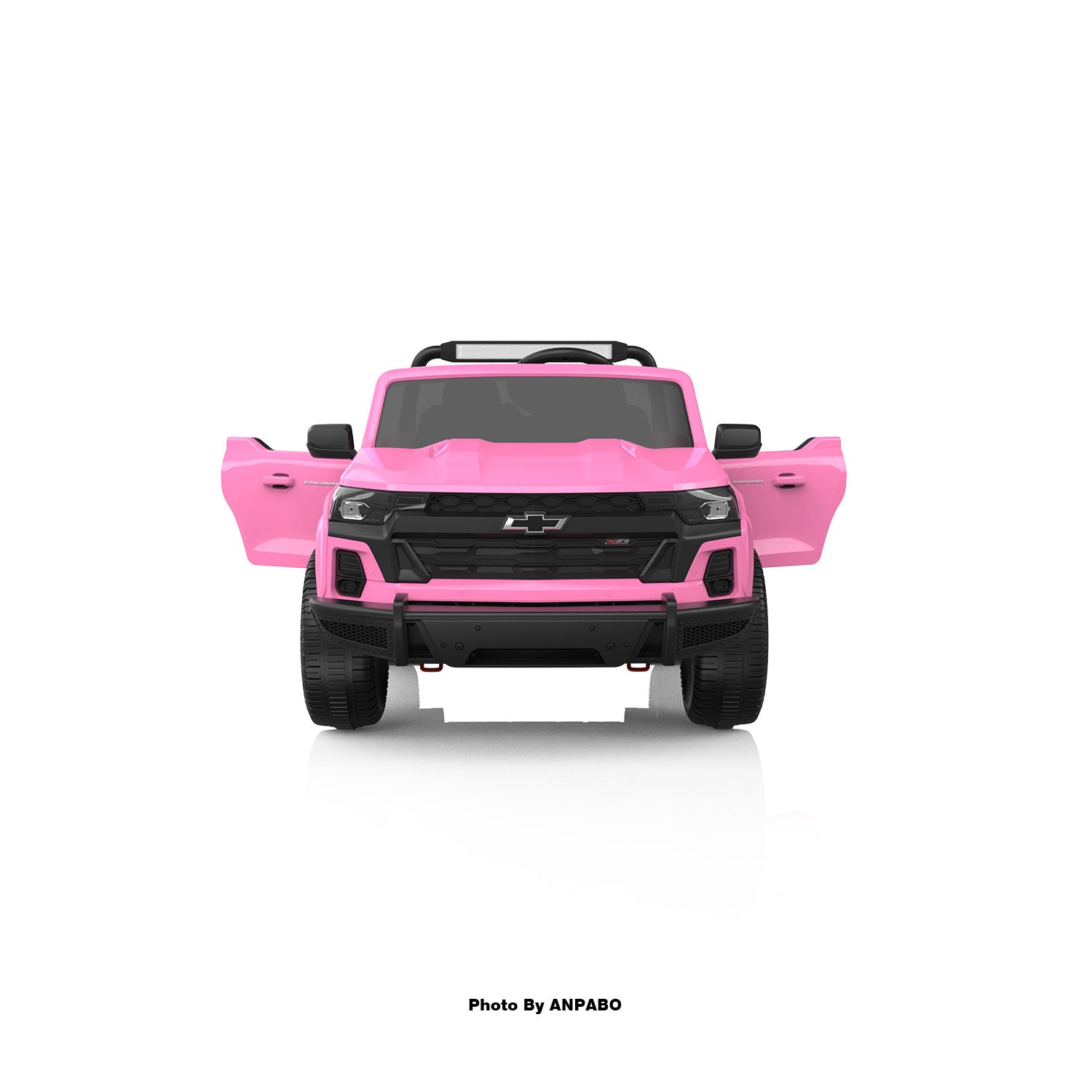 24V Licensed Chevrolet Colorado 2-Seater Kids Ride On Truck-pink